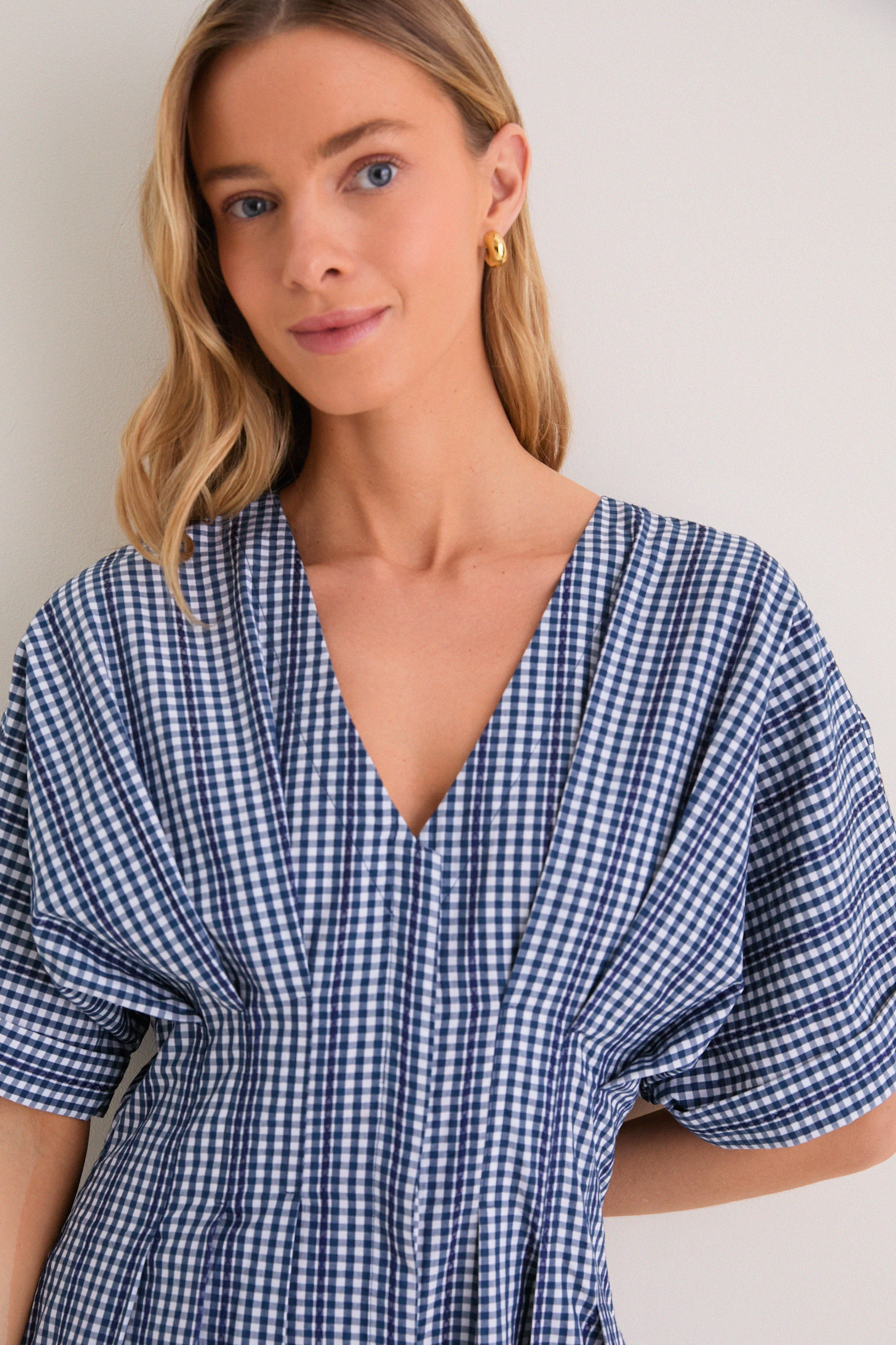Navy Stripe Darren Dress - Image 3