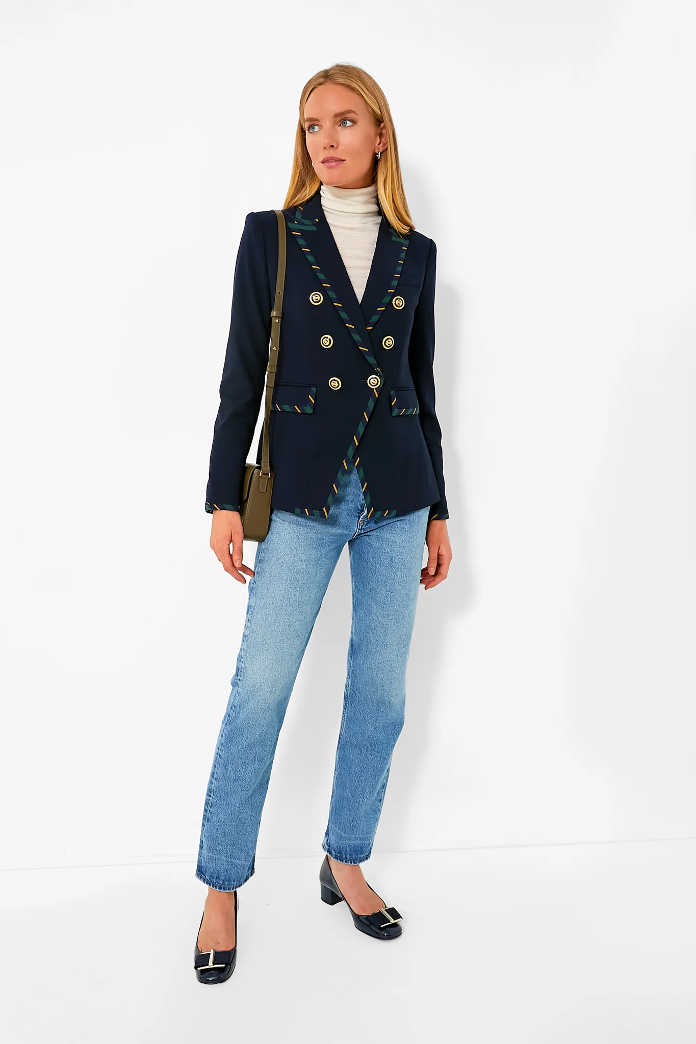 Navy Stripe Miller Dickey Jacket - Image 7