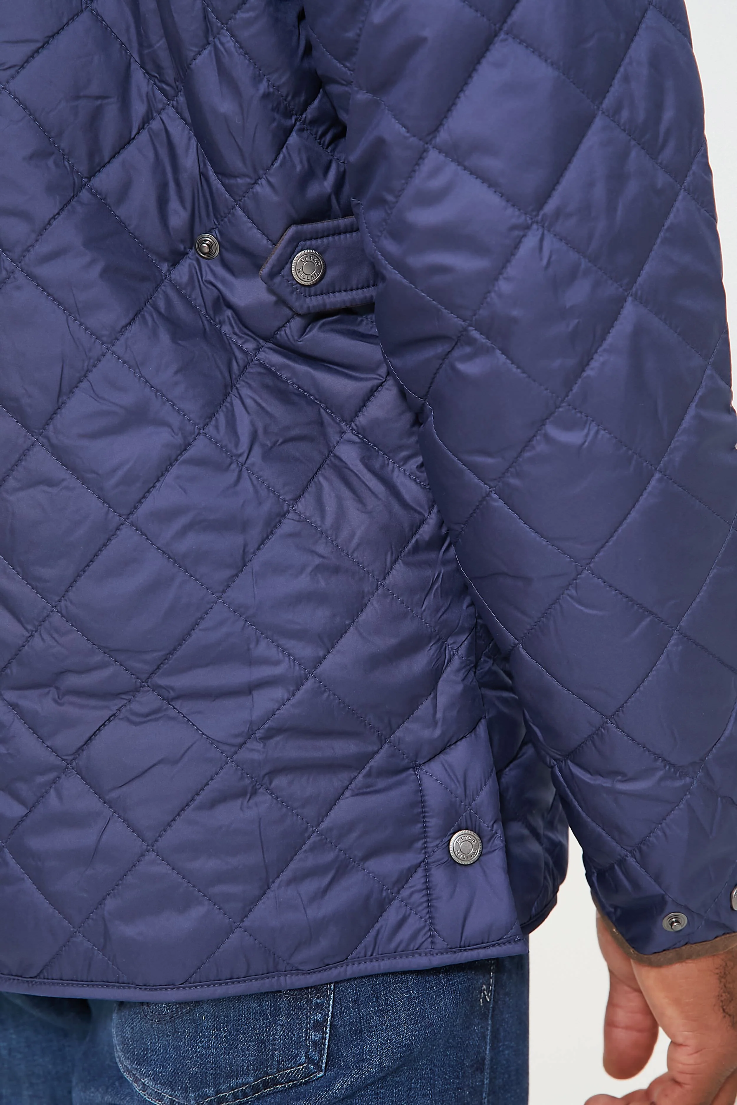 Navy Suffolk Quilted Travel Coat - Image 7