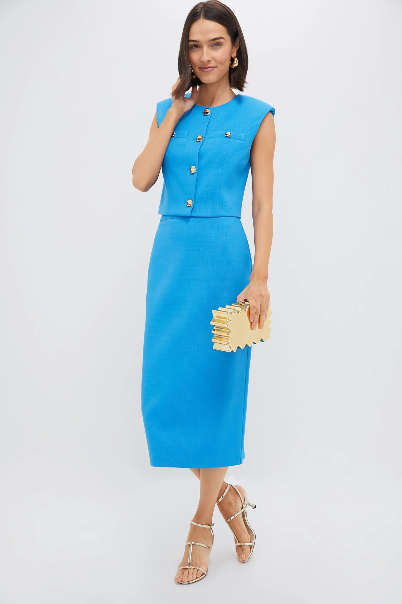 Azure Christopher Midi Skirt - Image 2
