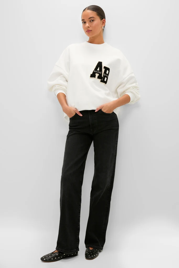 Off White Miles Letterman Sweatshirt - Image 6
