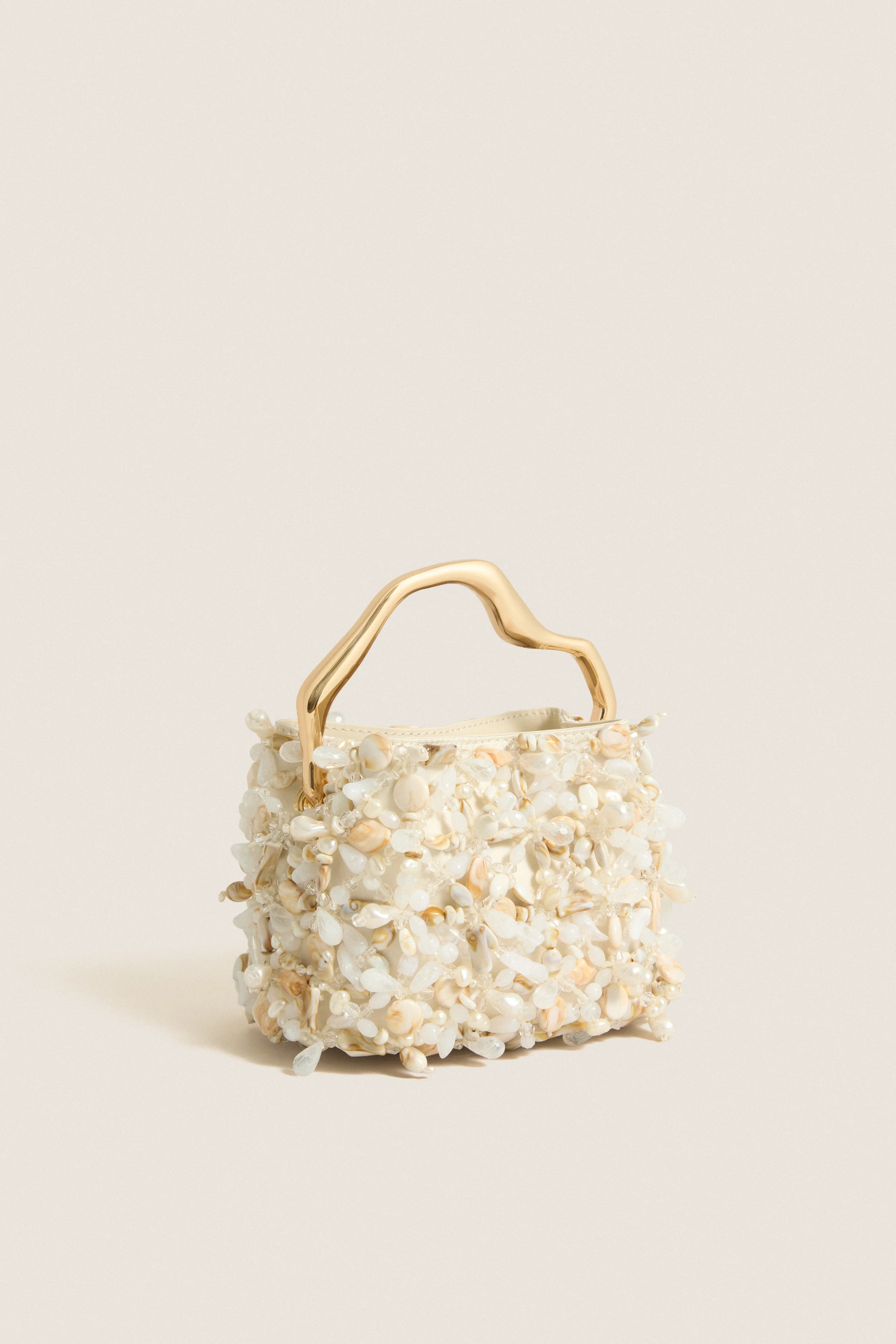 Off White Multi Solene Mini Top Handle - Image 4