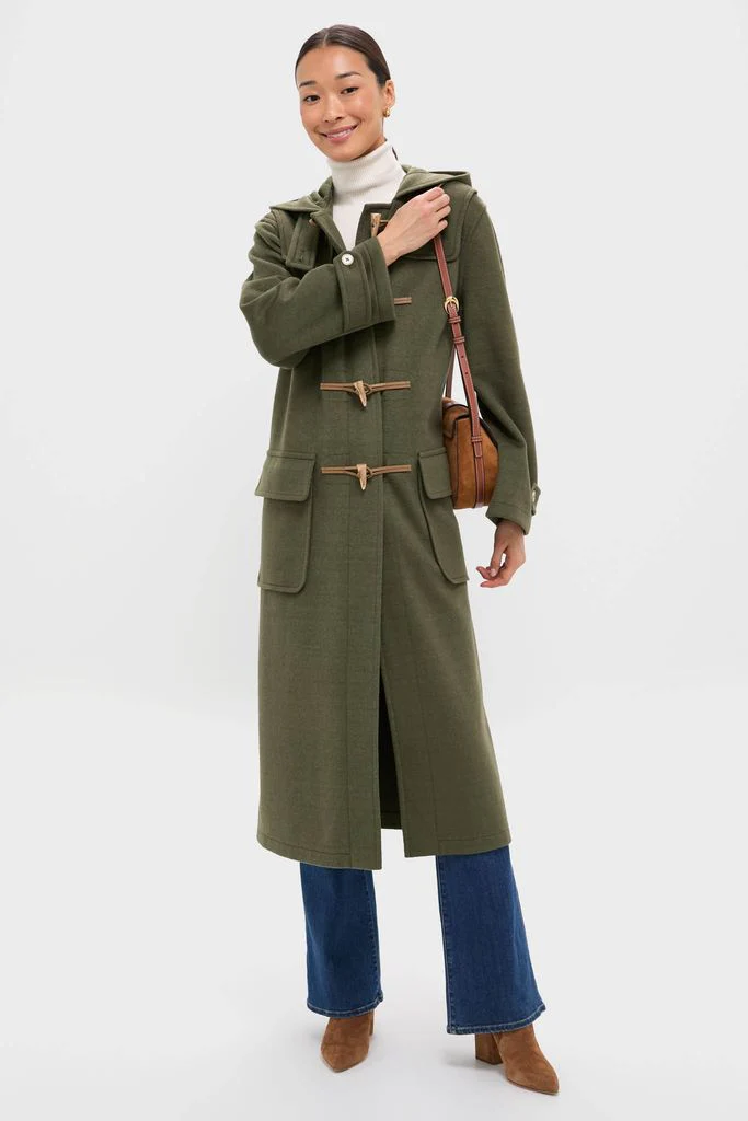 Olive Green Arthur Toggle Stadium Coat