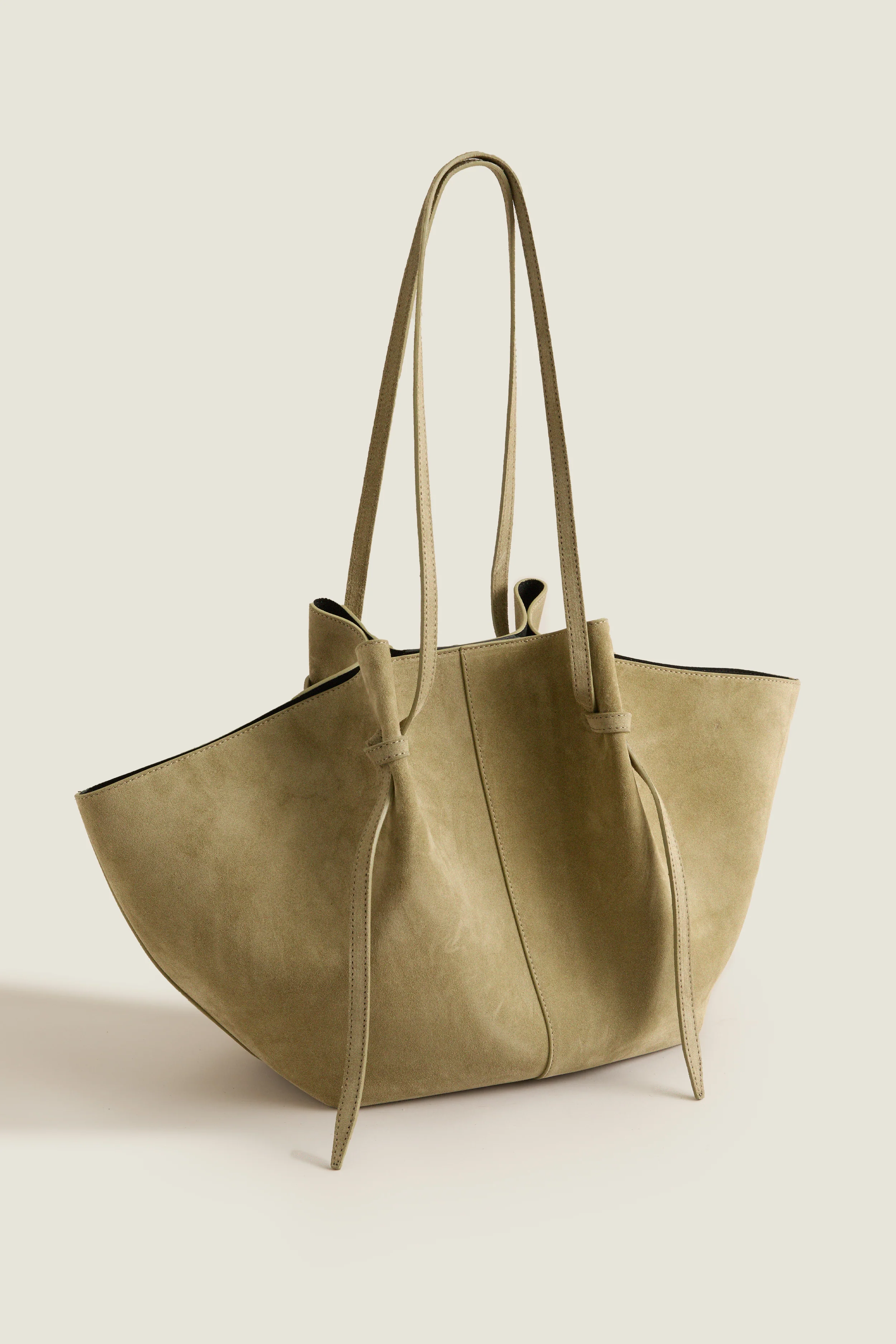 Olive Large Suede Mochi Bag - Image 4
