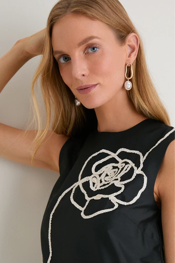 Onyx and Ivory Florentina Petal Mini Dress - Image 5