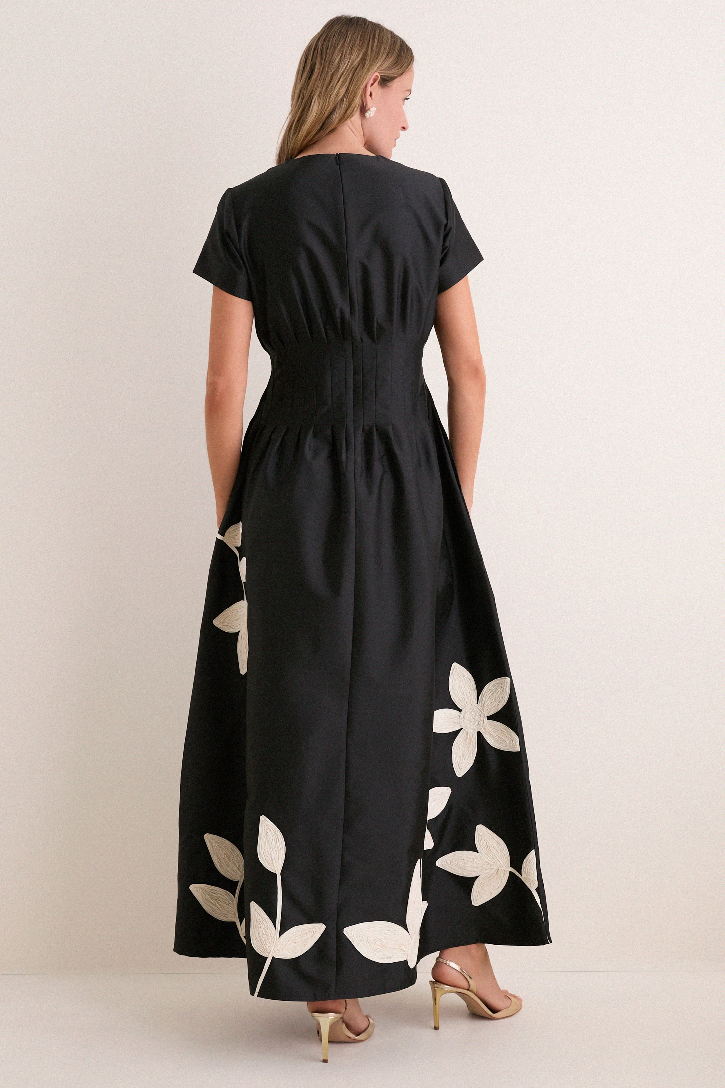 Onyx and Ivory Tape Marvis Maxi Dress - Image 4