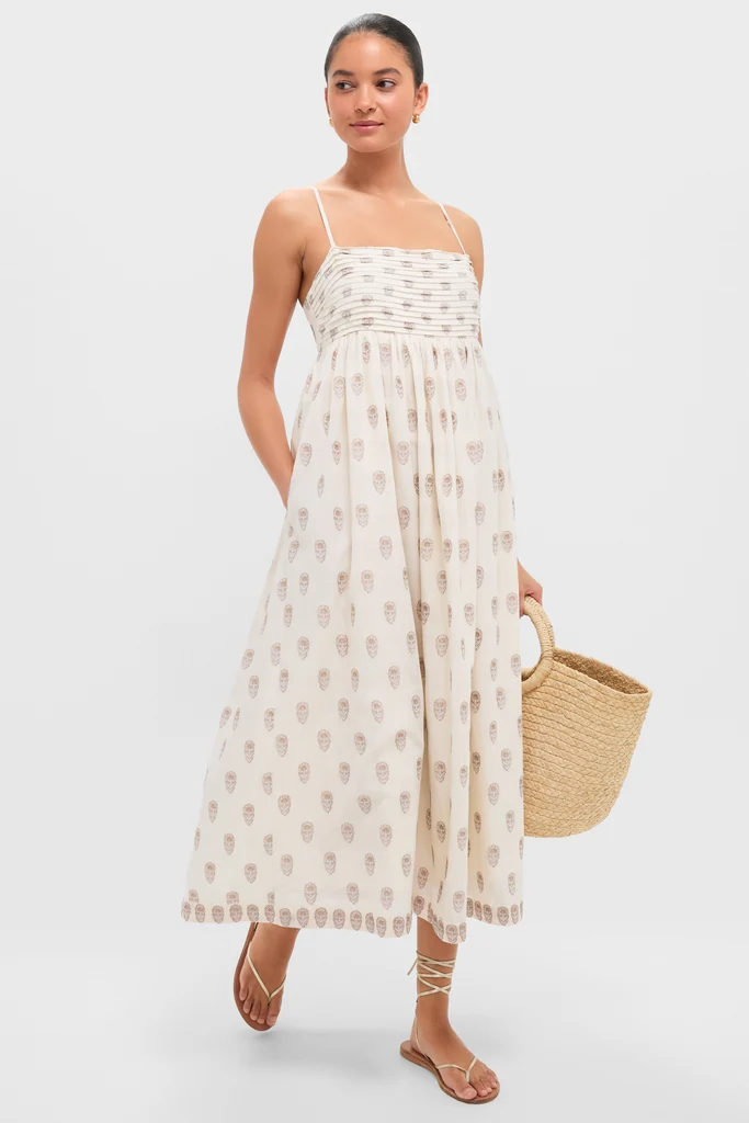 Orchid Echo Cotton Jacquard Betsy Dress - Image 3