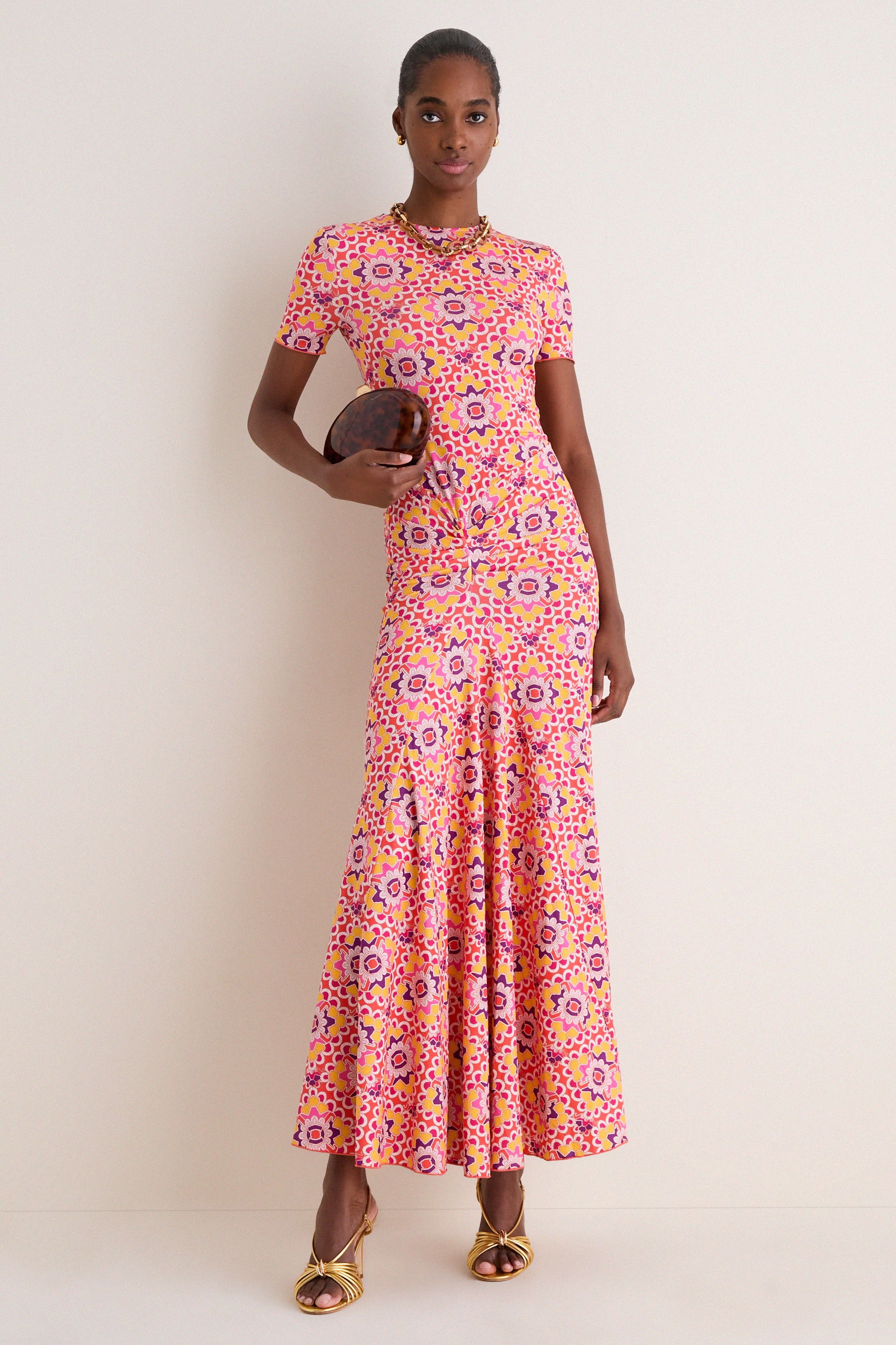 Orchid Mosaic Annie Short Sleeve Dress - Image 2