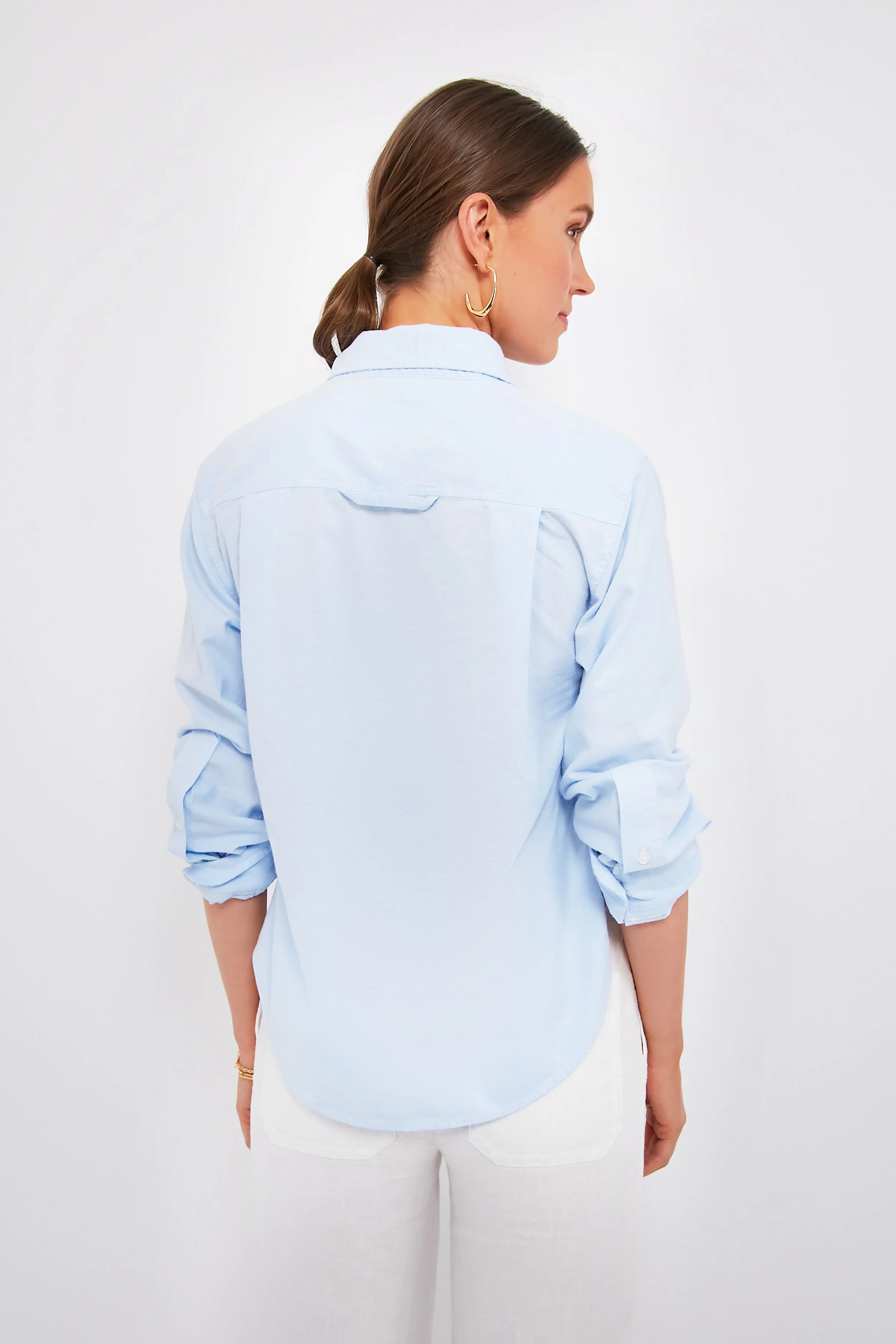 Oxford Blue Kayla Shrunken Shirt - Image 4
