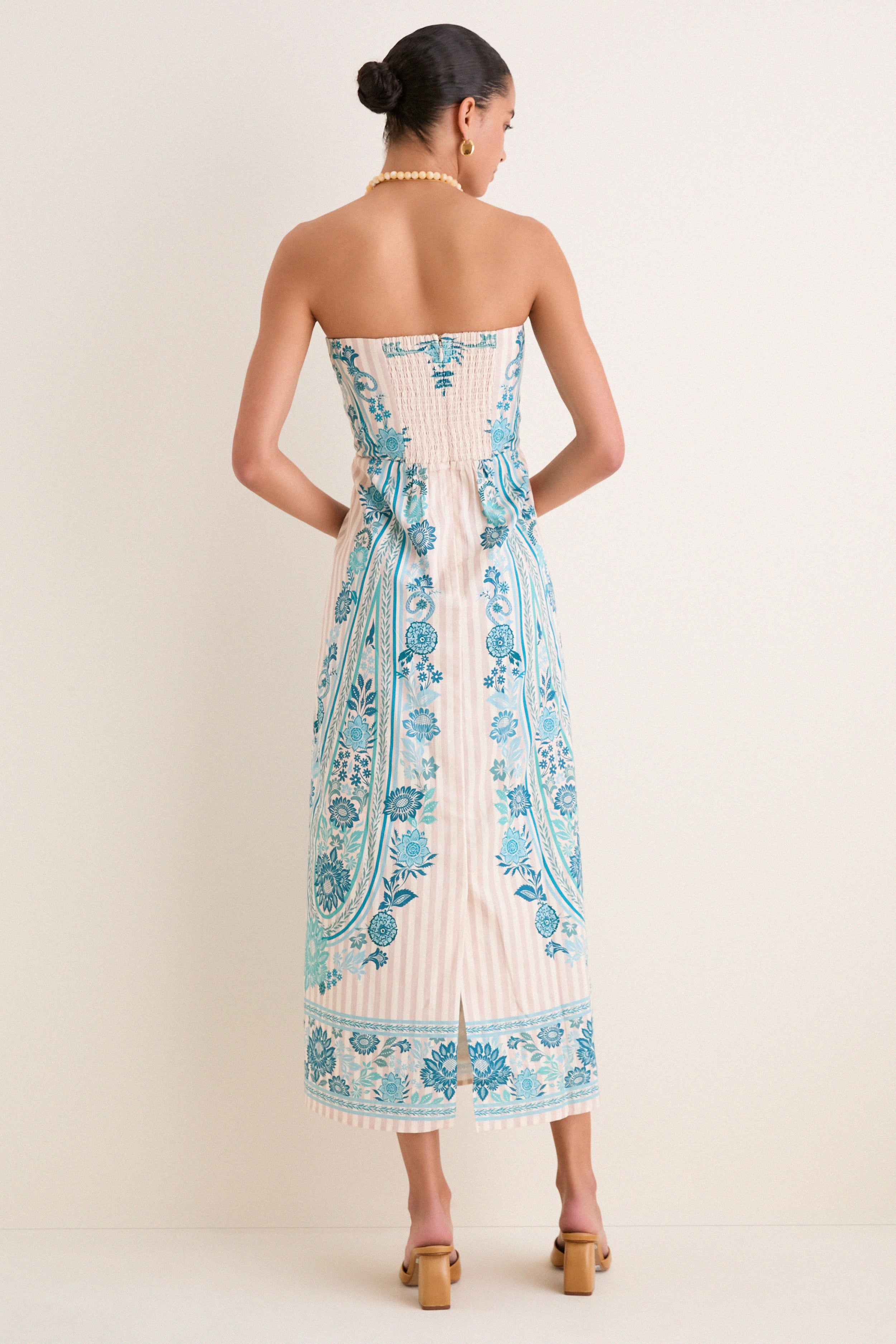 Paisley Stripe Dalton Midi Dress - Image 4