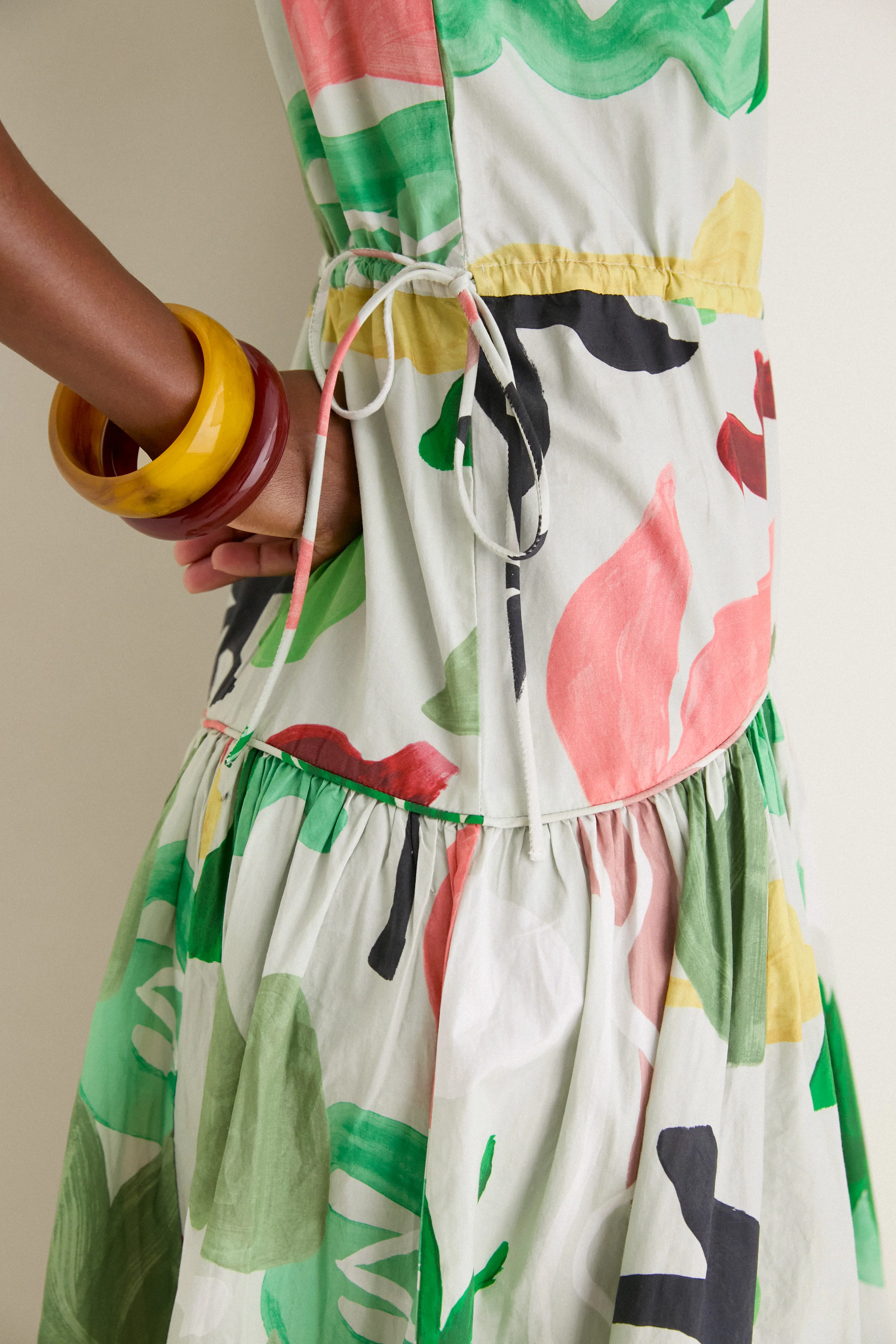 Paradiso Petal Sleeveless Piped Maxi Dress - Image 5