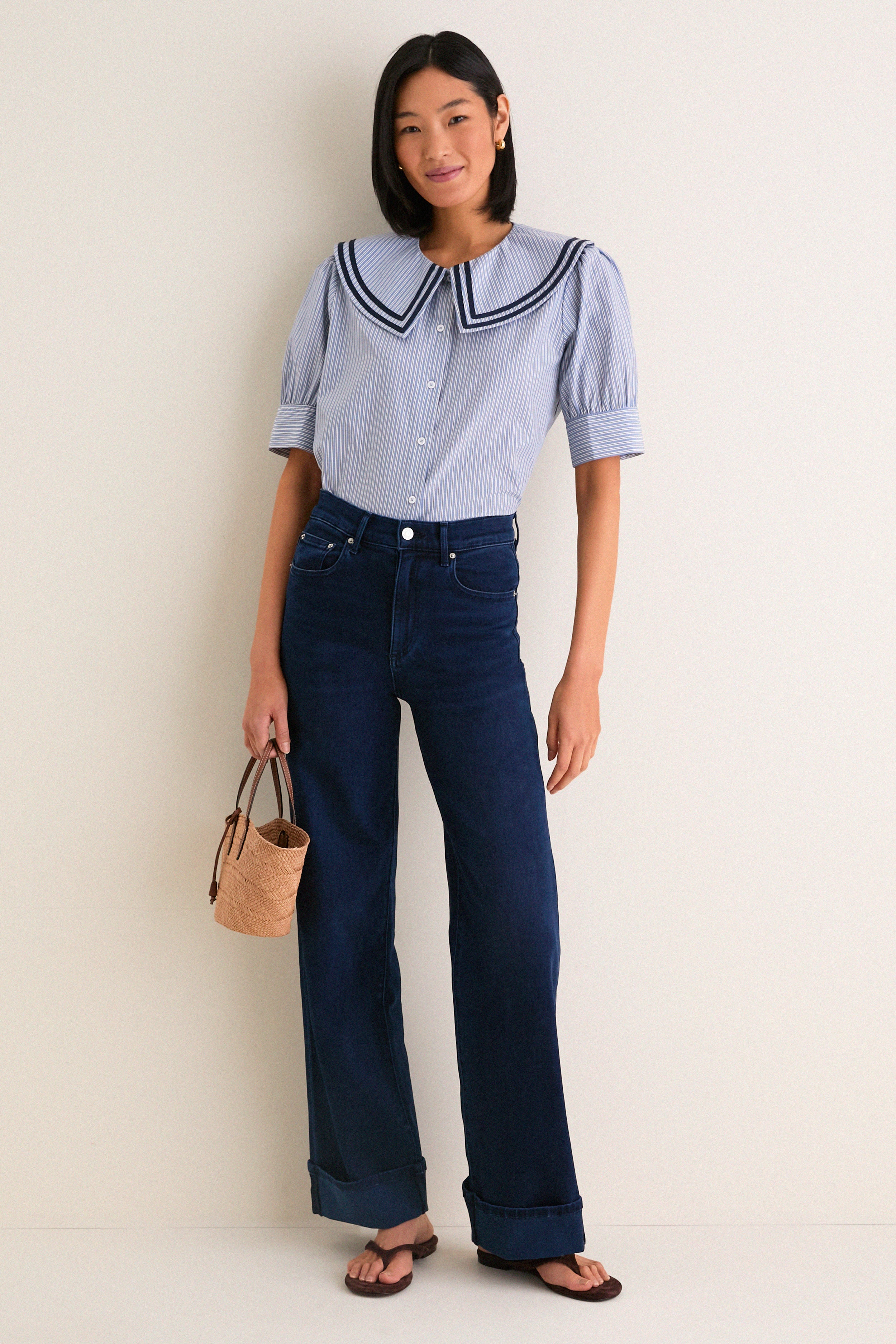 Parisian Stripe Renee Blouse - Image 2