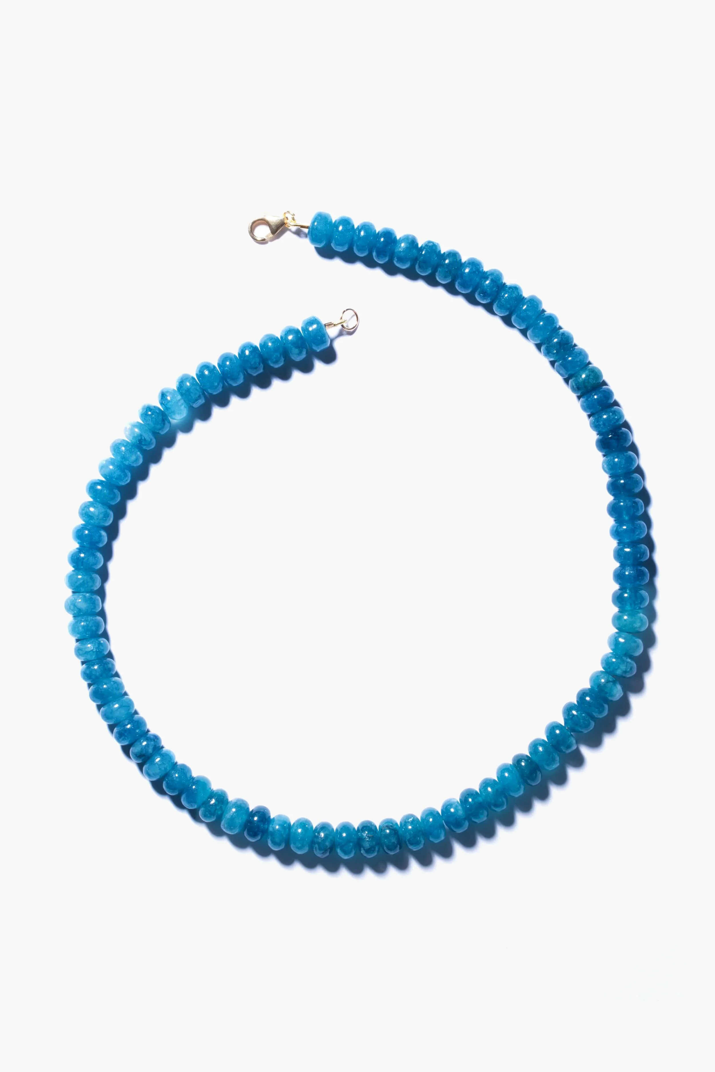 Peacock Blue Angelite Candy Necklace - Image 5