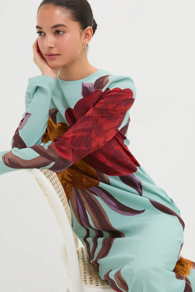 Peony Placee Long Sleeve Swing Dress - Image 6