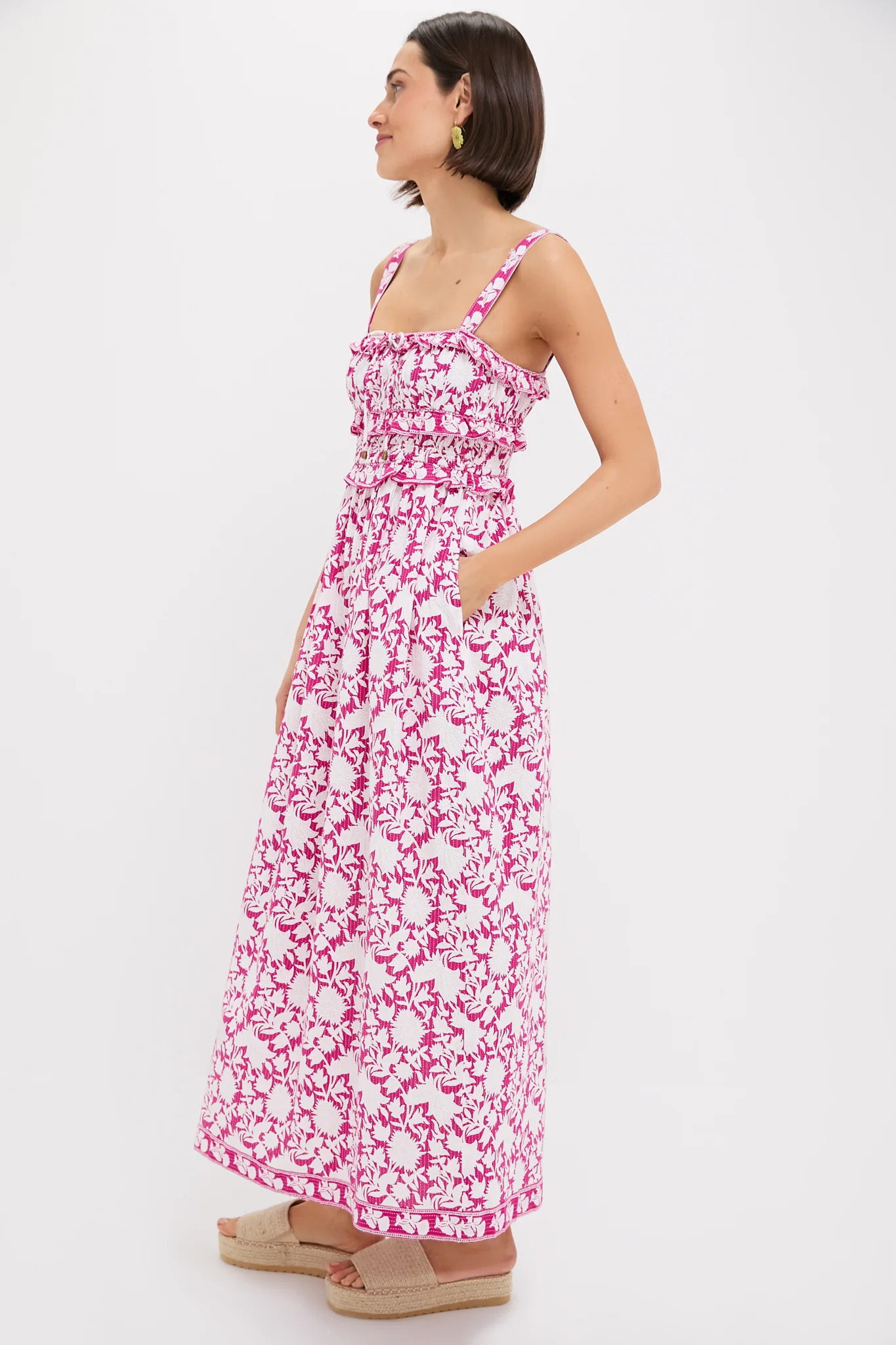 Pink and White Denise Maxi Dress - Image 3
