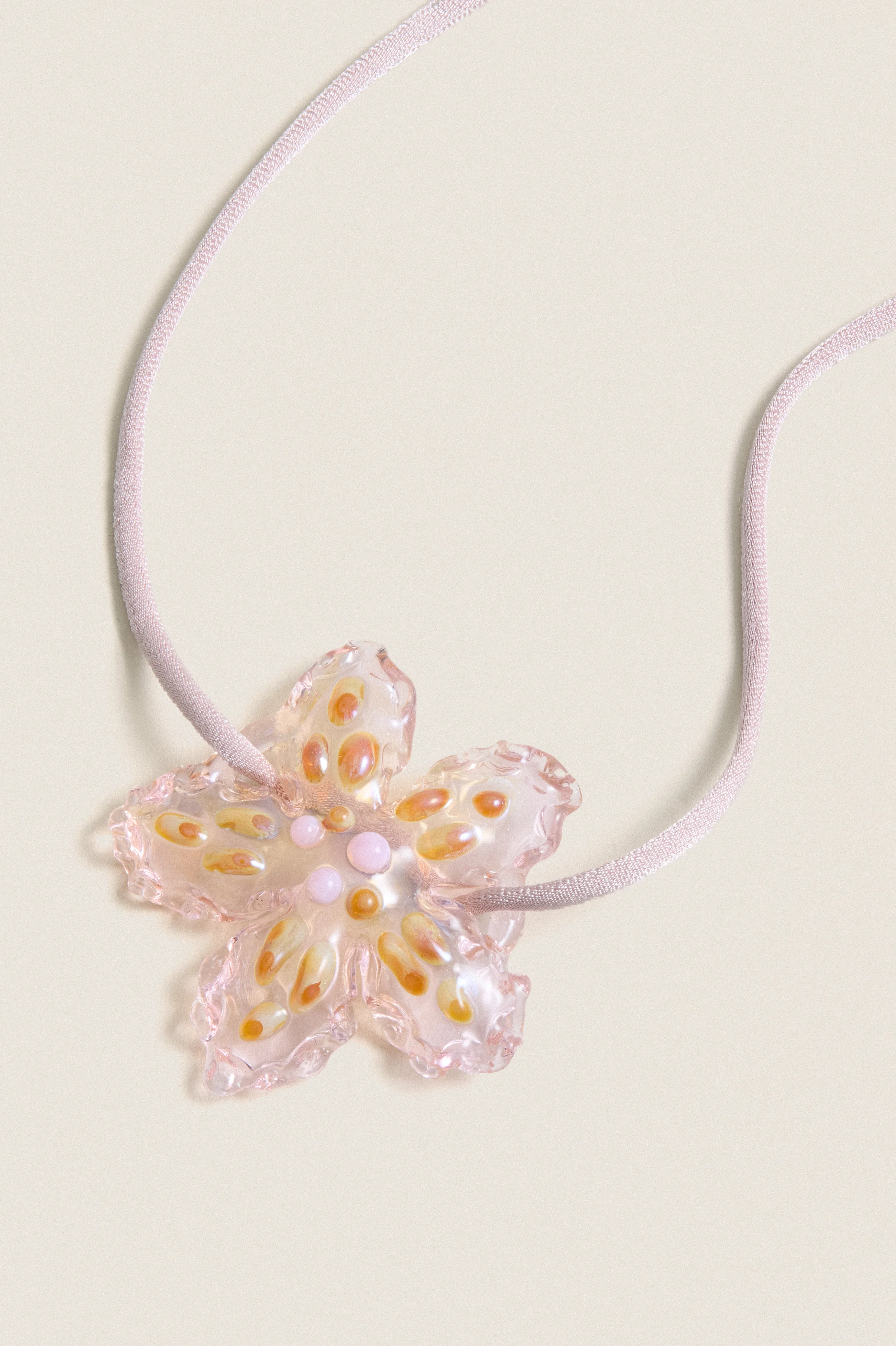 Pink Glass Betta Necklace - Image 5