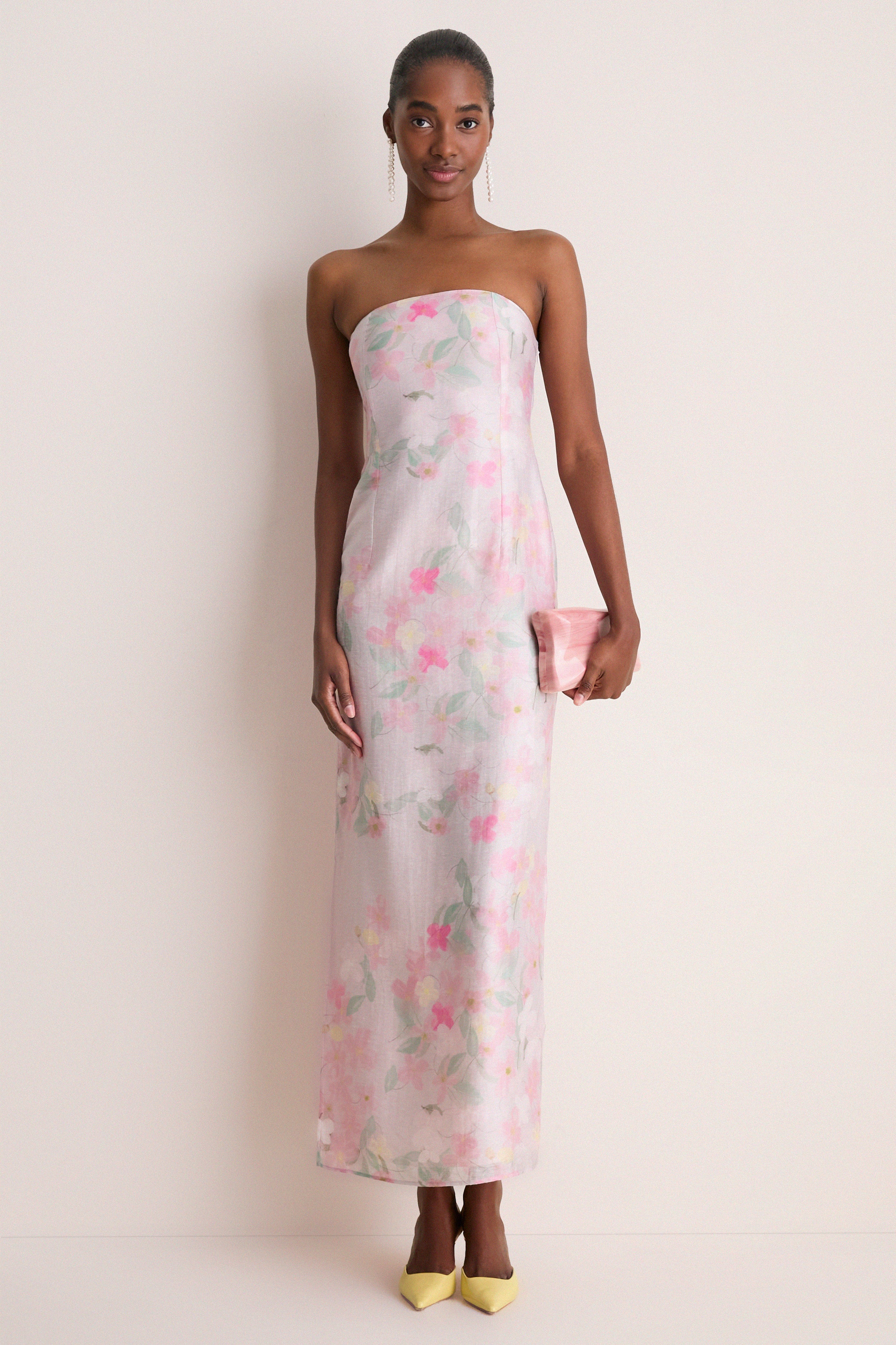 Pink Clematis Montana Elora Dress - Image 2