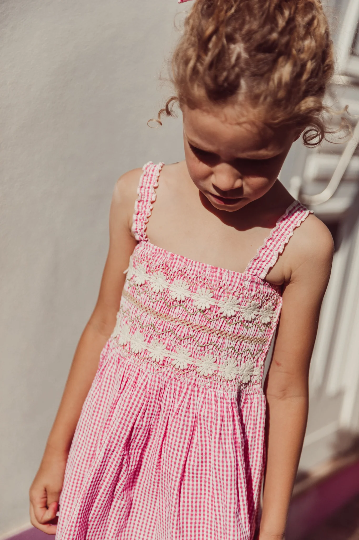 Pink Fragola Vichy Tessa Dress - Image 2