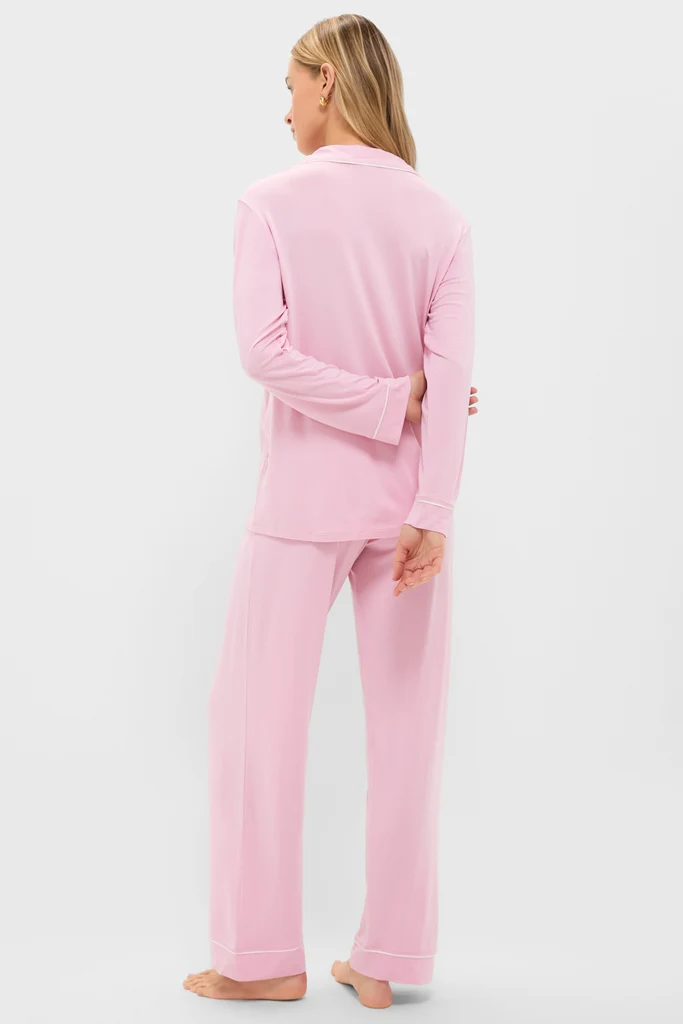 Pink Nectar and Ivory Gisele Long PJ Set - Image 4