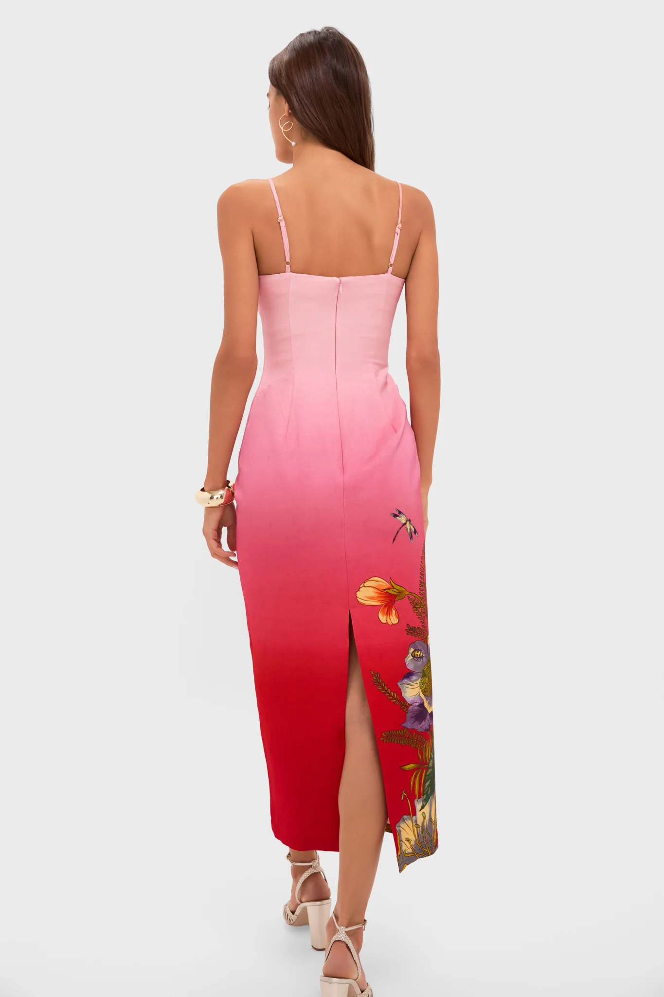 Pink Ombre Inez Midi Dress - Image 4