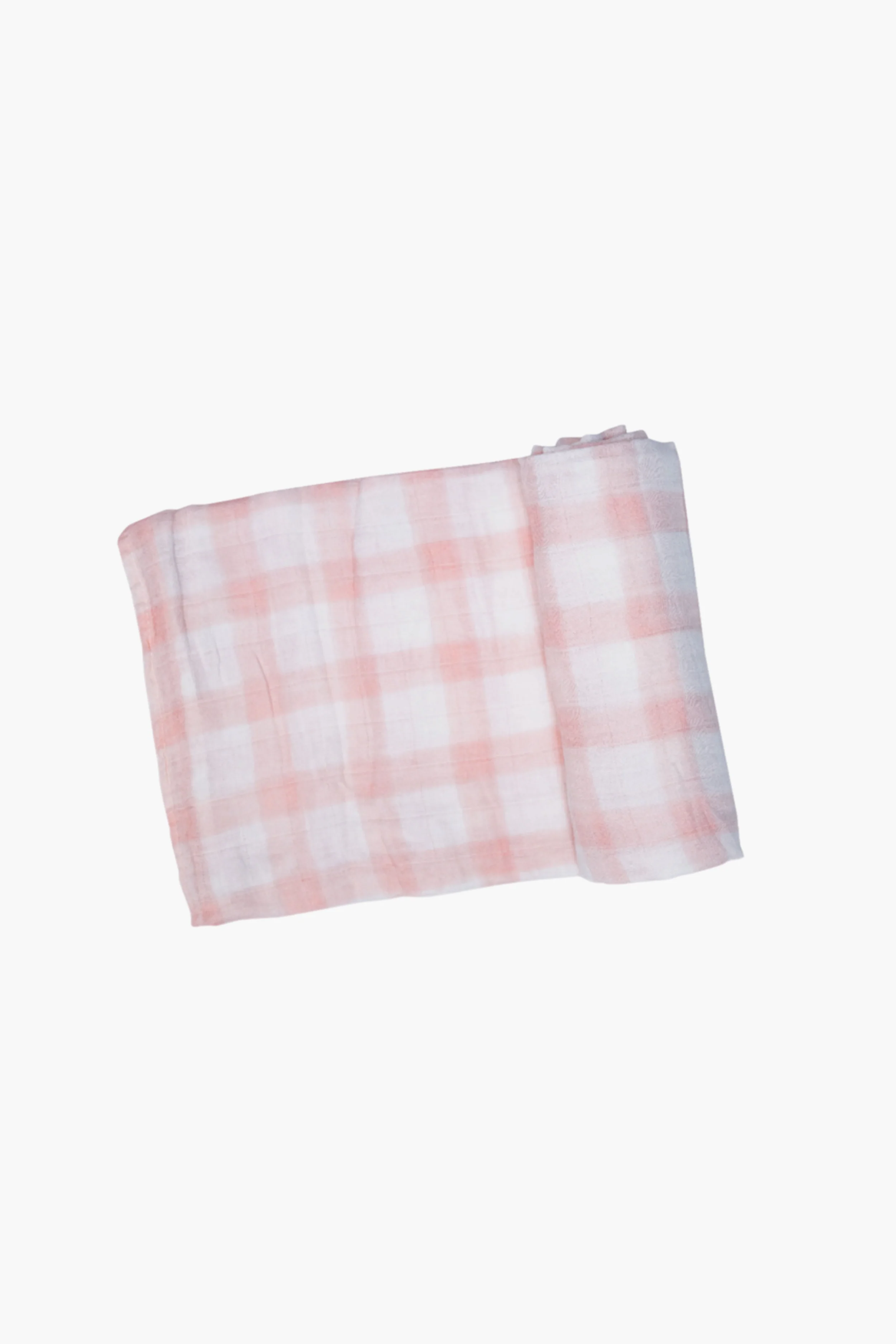 Pink Painted Gingham Swaddle - Image 2