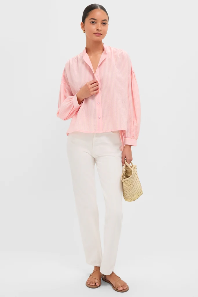 Pink Peach Juliette Button Down - Image 2