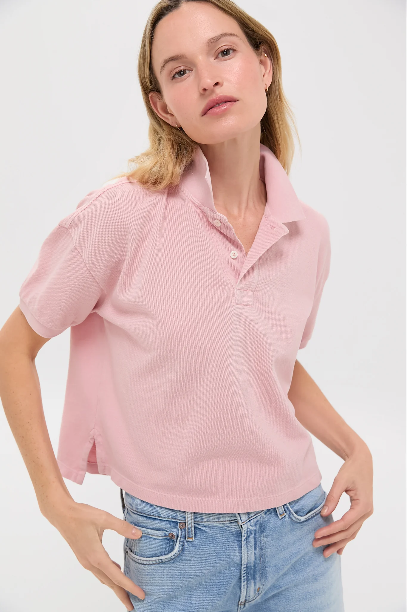 Pink Pique Holmes Boyfriend Polo - Image 2