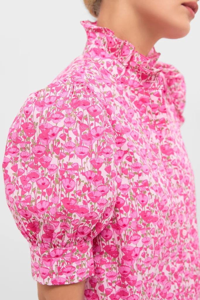 Pink Poppies Floral Louisa Maxi Dress - Image 5