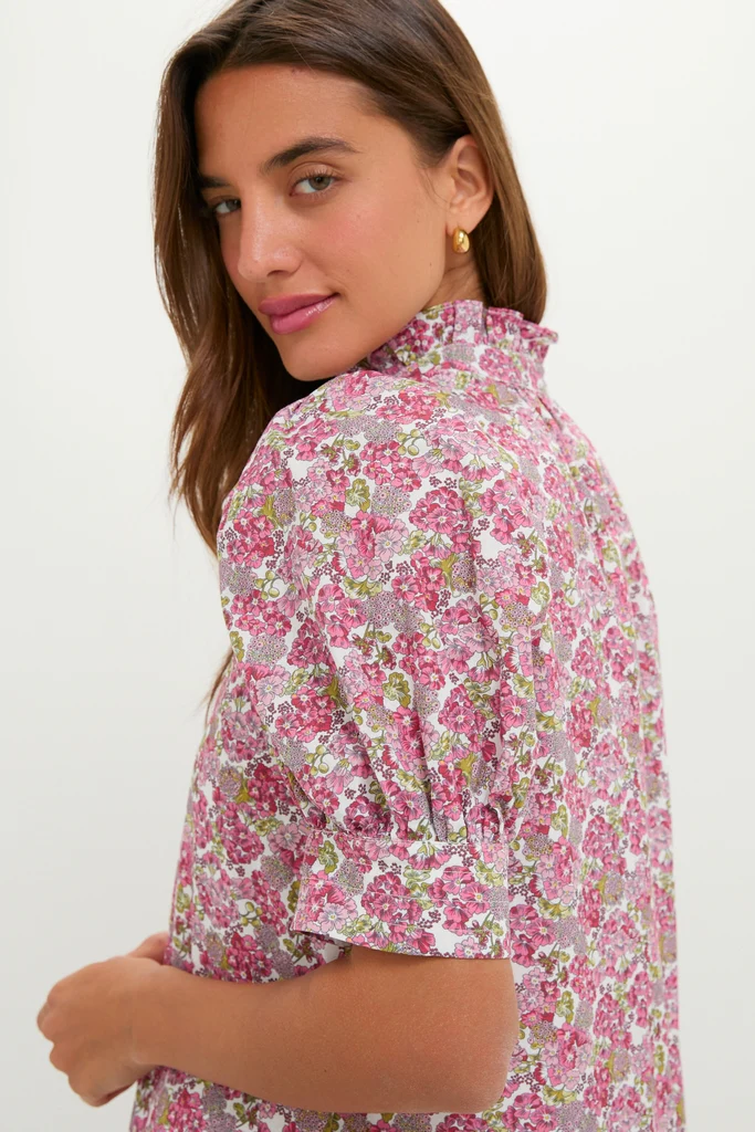 Pink & Sage Ditsy Floral Louisa Maxi Dress - Image 4