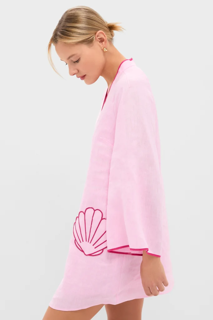 Pink Seashell Oceana Mini Dress - Image 3