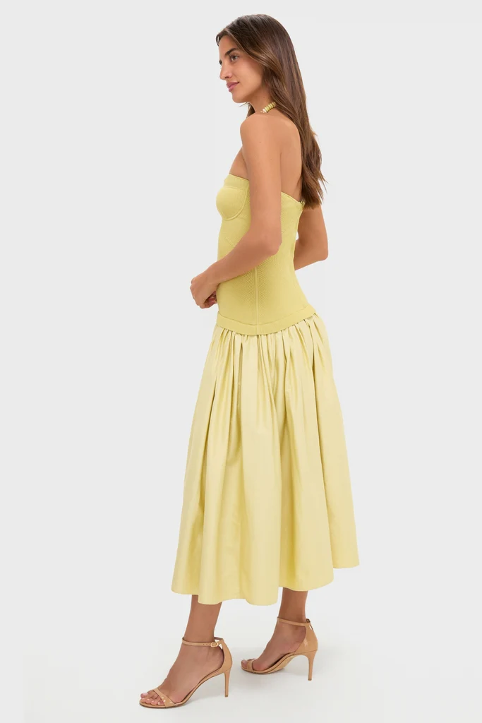 Pistachio Cannes Midi Dress - Image 4