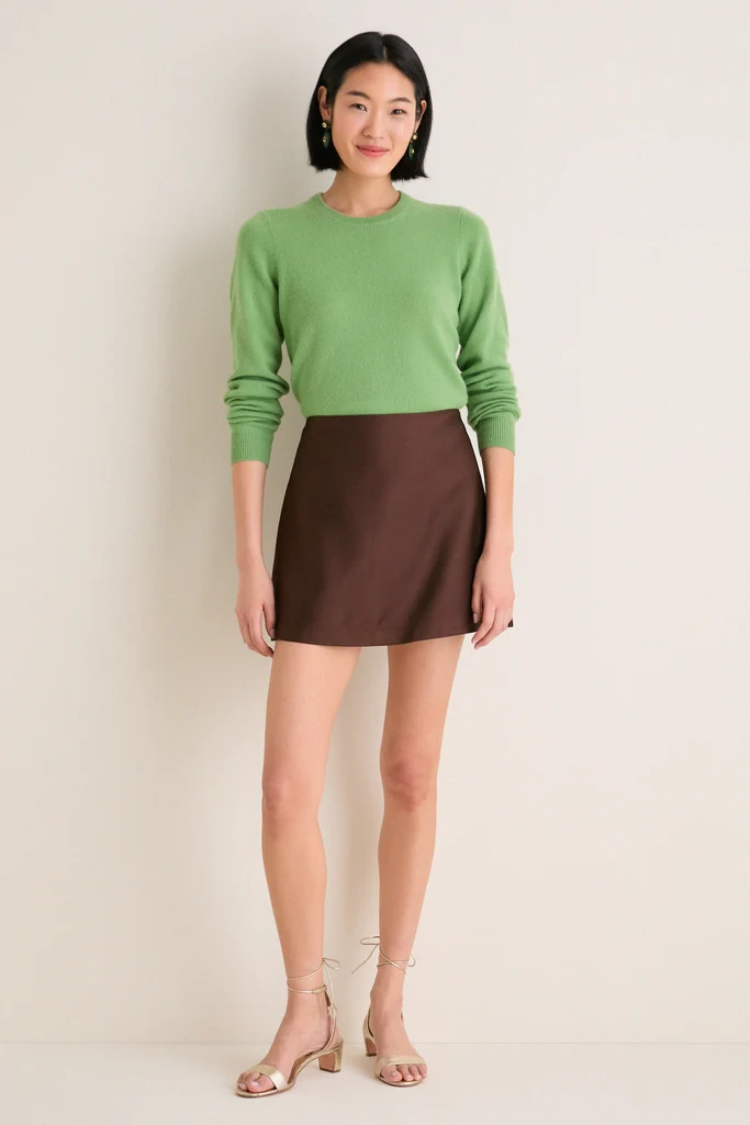 Pistachio Cashmere Crewneck Sweater - Image 6