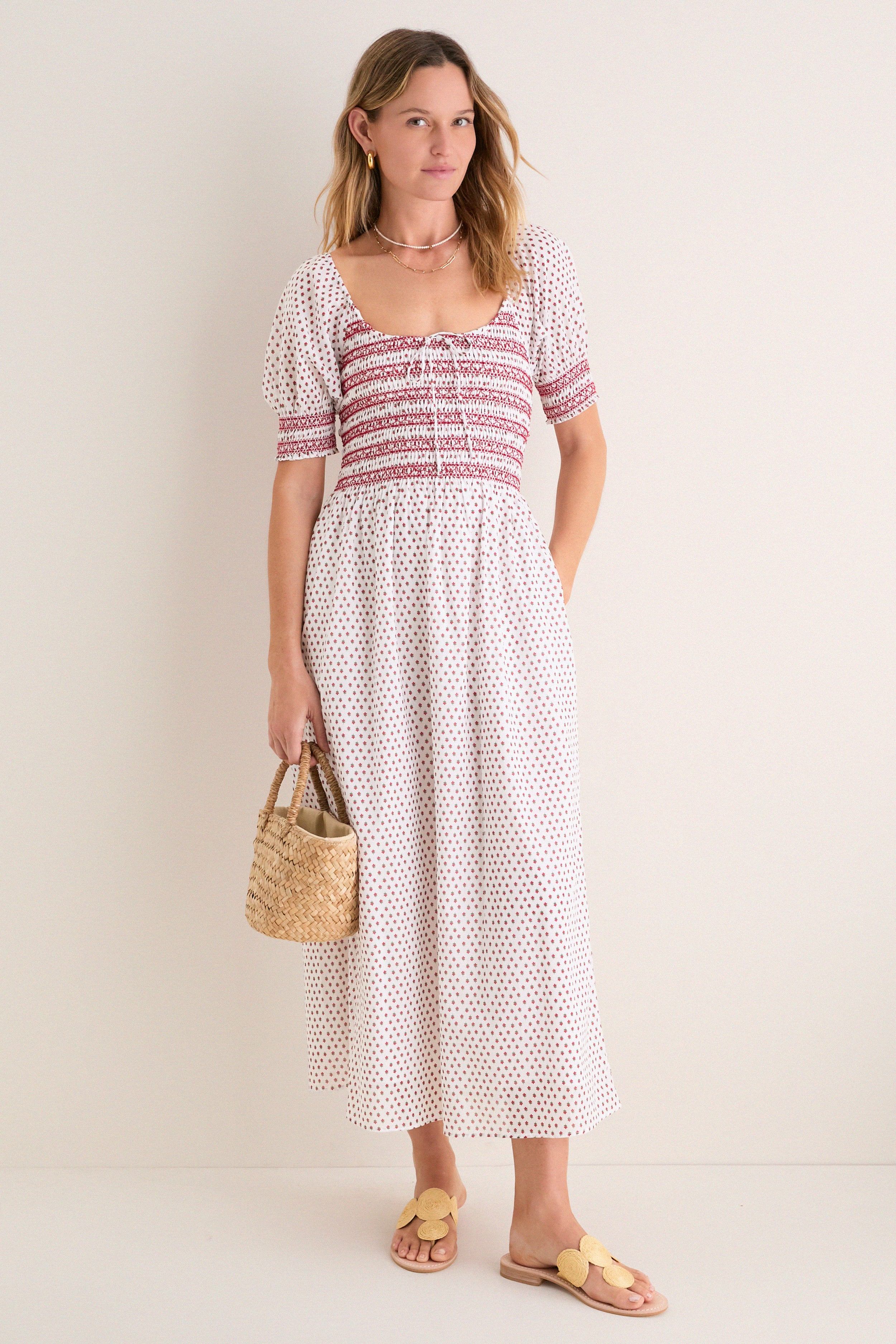 Poppy Half Drop White Madeline Nap Dress - Image 2