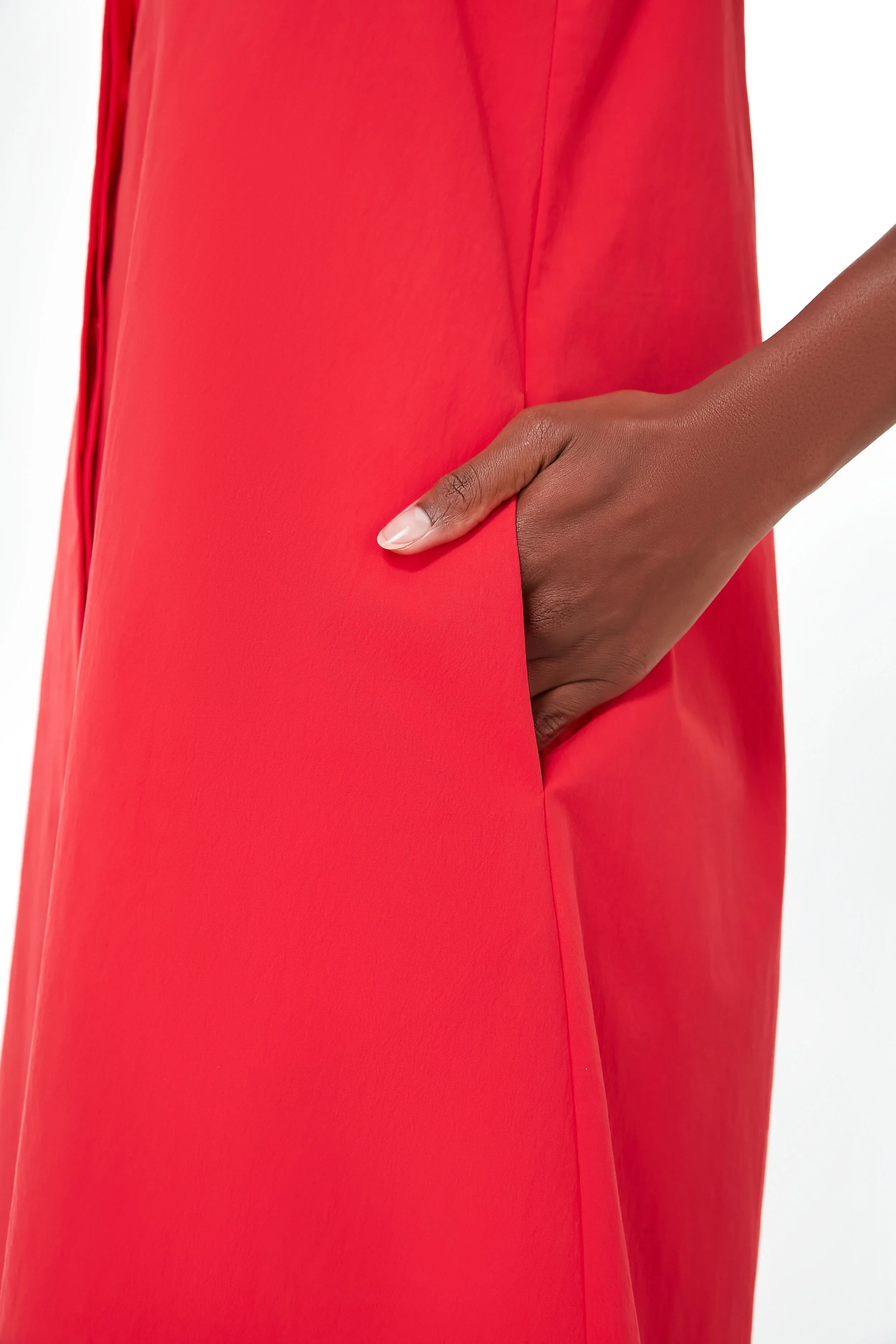 Poppy Red Sleeveless Charlie Dress - Image 5