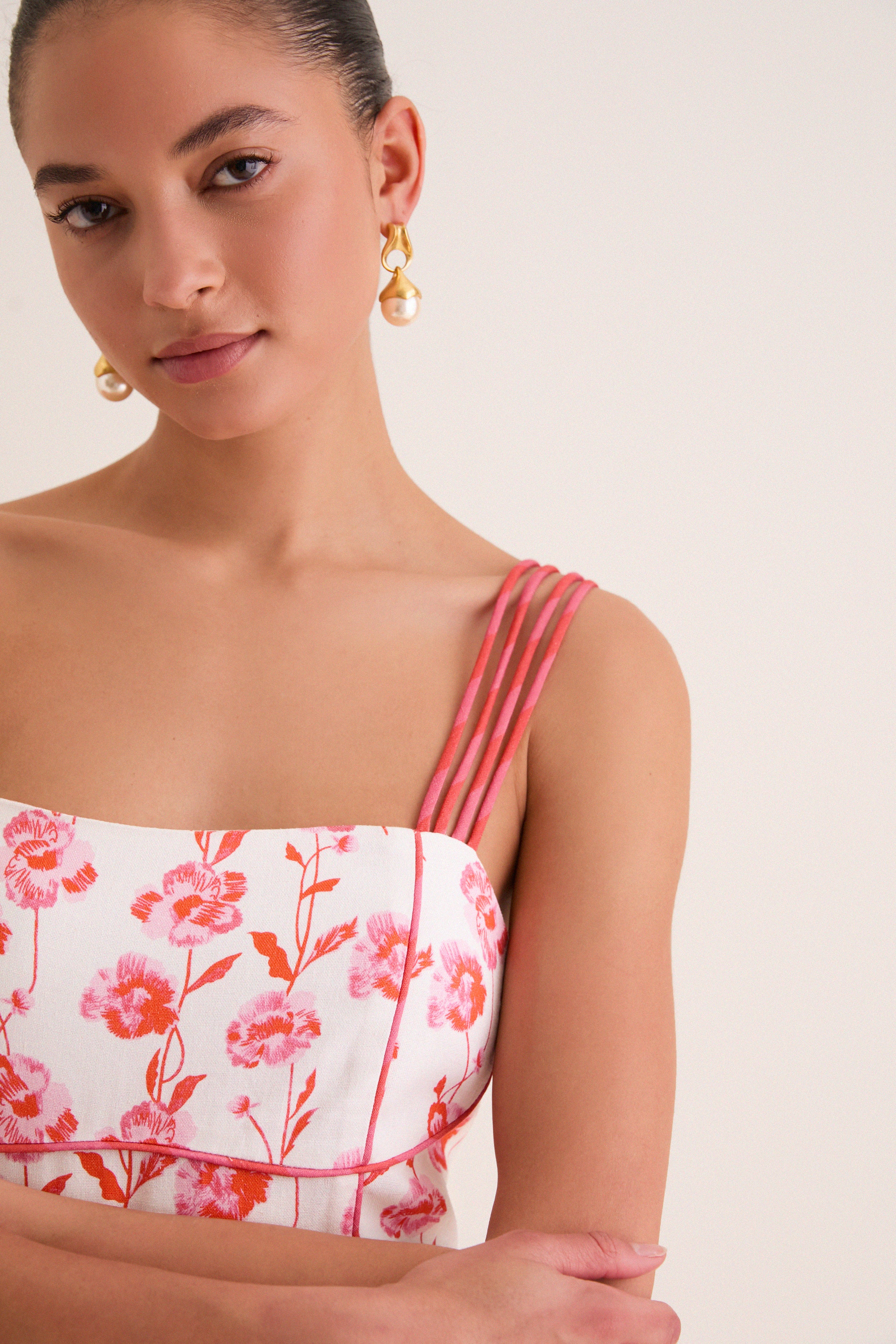 Poppy Trellis Floral Cordelia Maxi Dress - Image 2