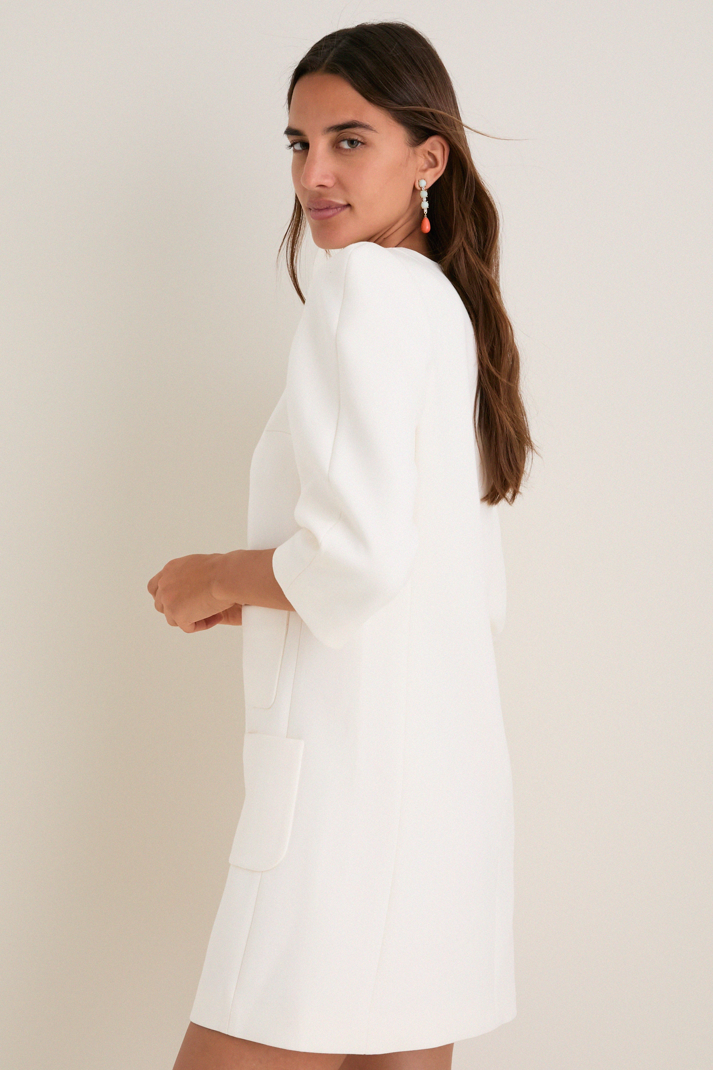 Porcelain Delphine Mini Dress - Image 4