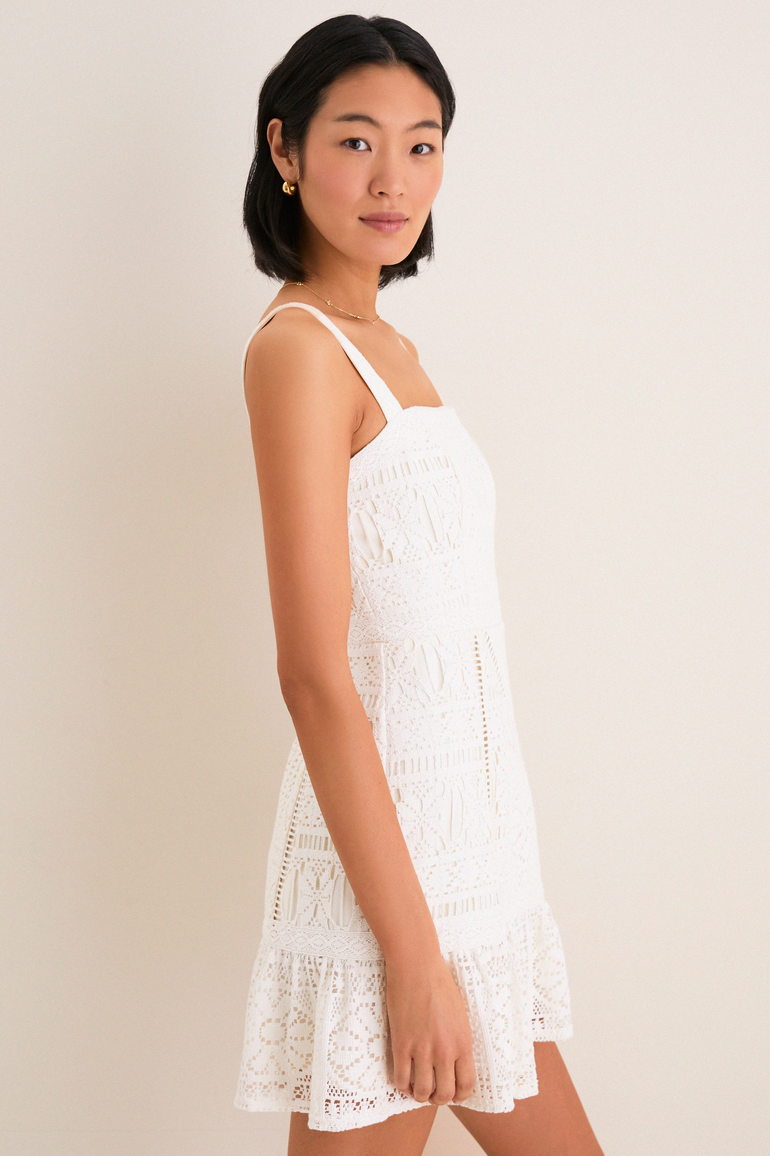 Porcelain Lace Perrine Dress - Image 3