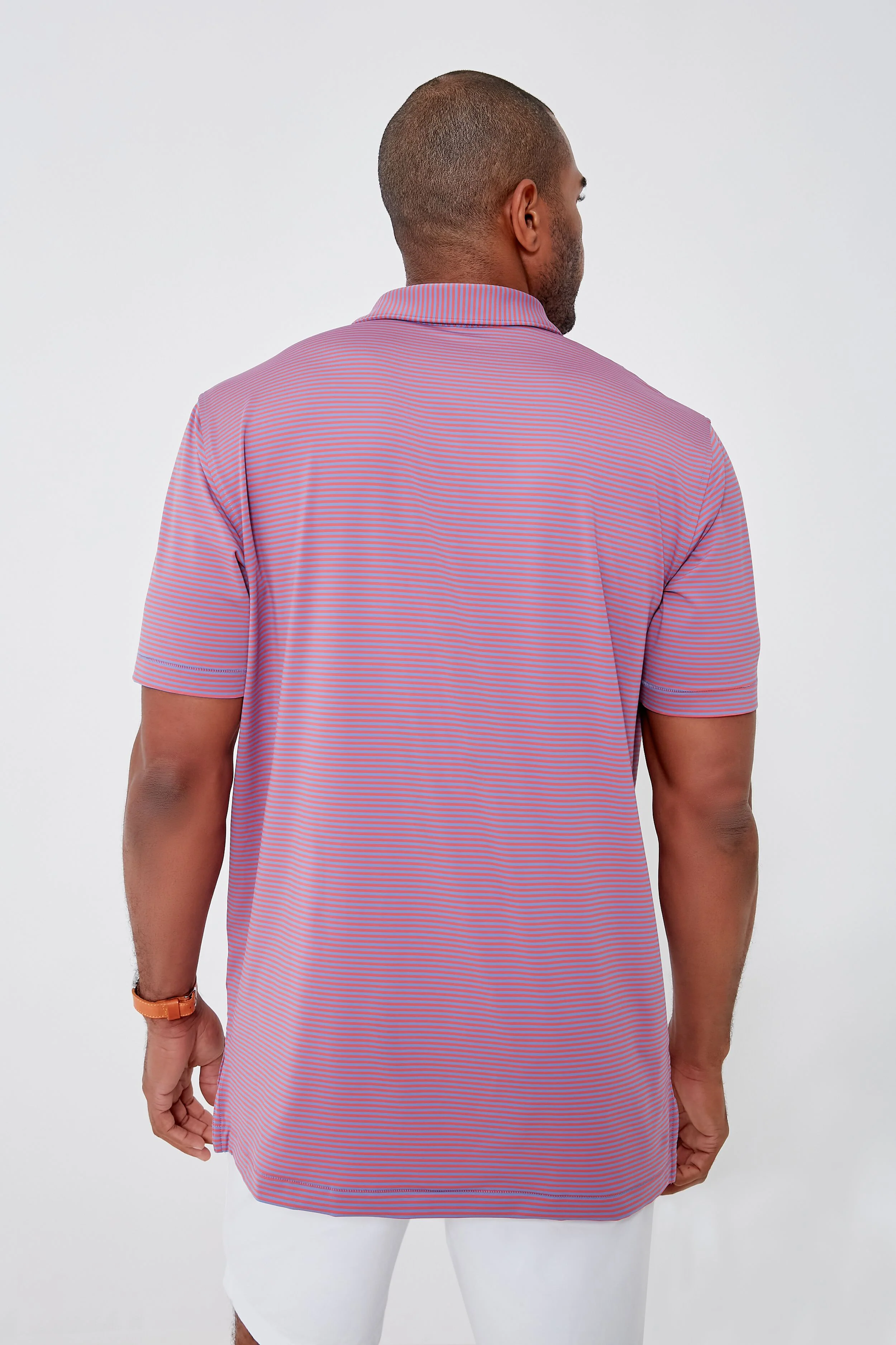 Port Blue Hales Performance Jersey Polo - Image 4