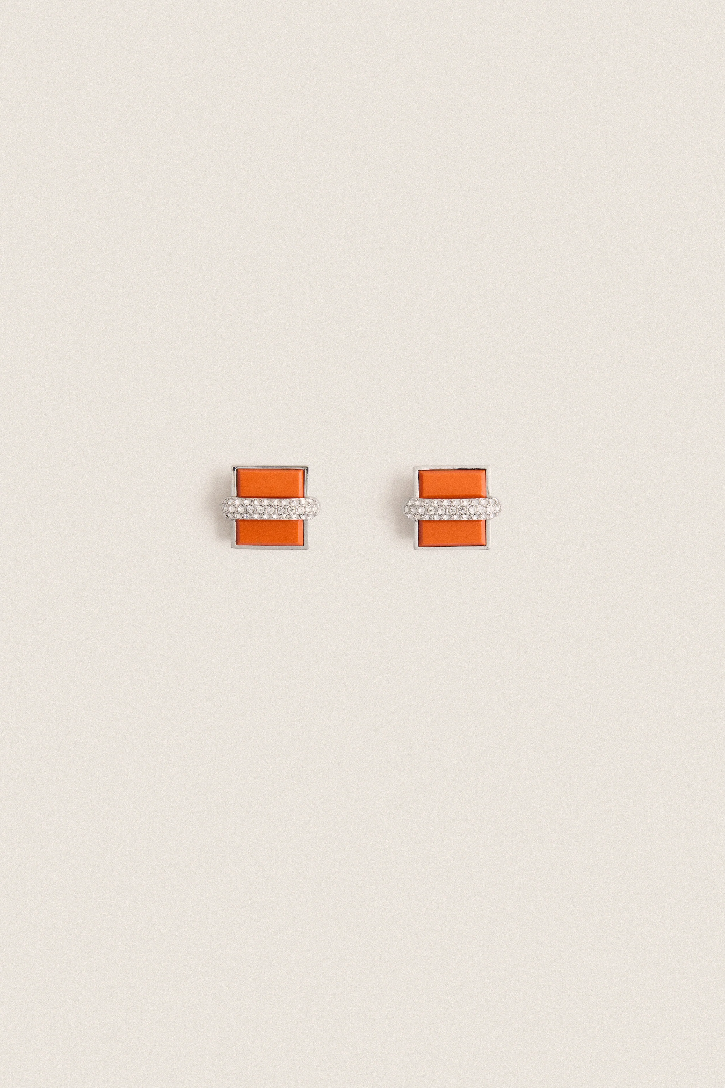 Red and Crystal Aurore Earrings
