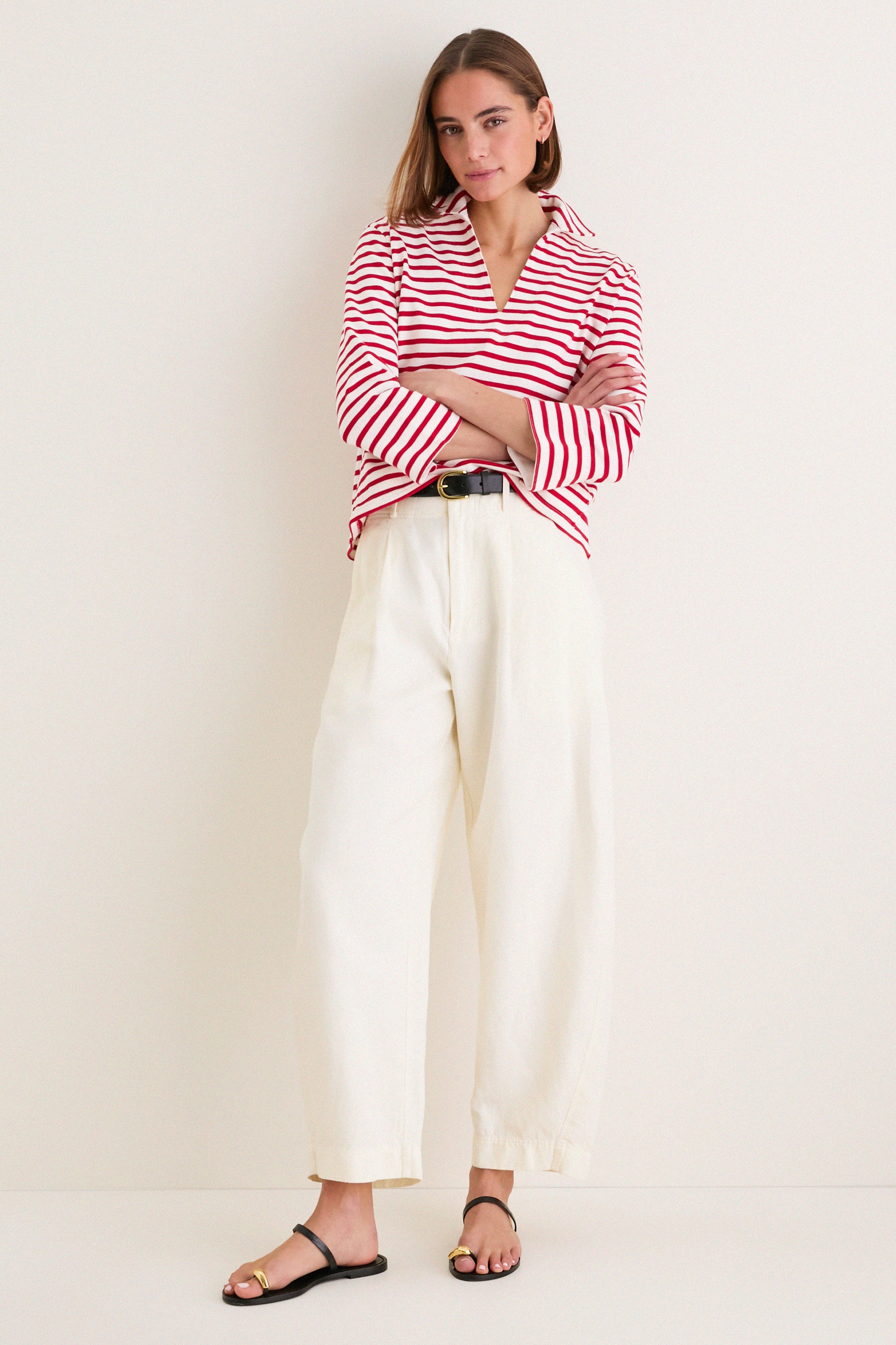 Red and Deckwash White Boating Polo - Image 6