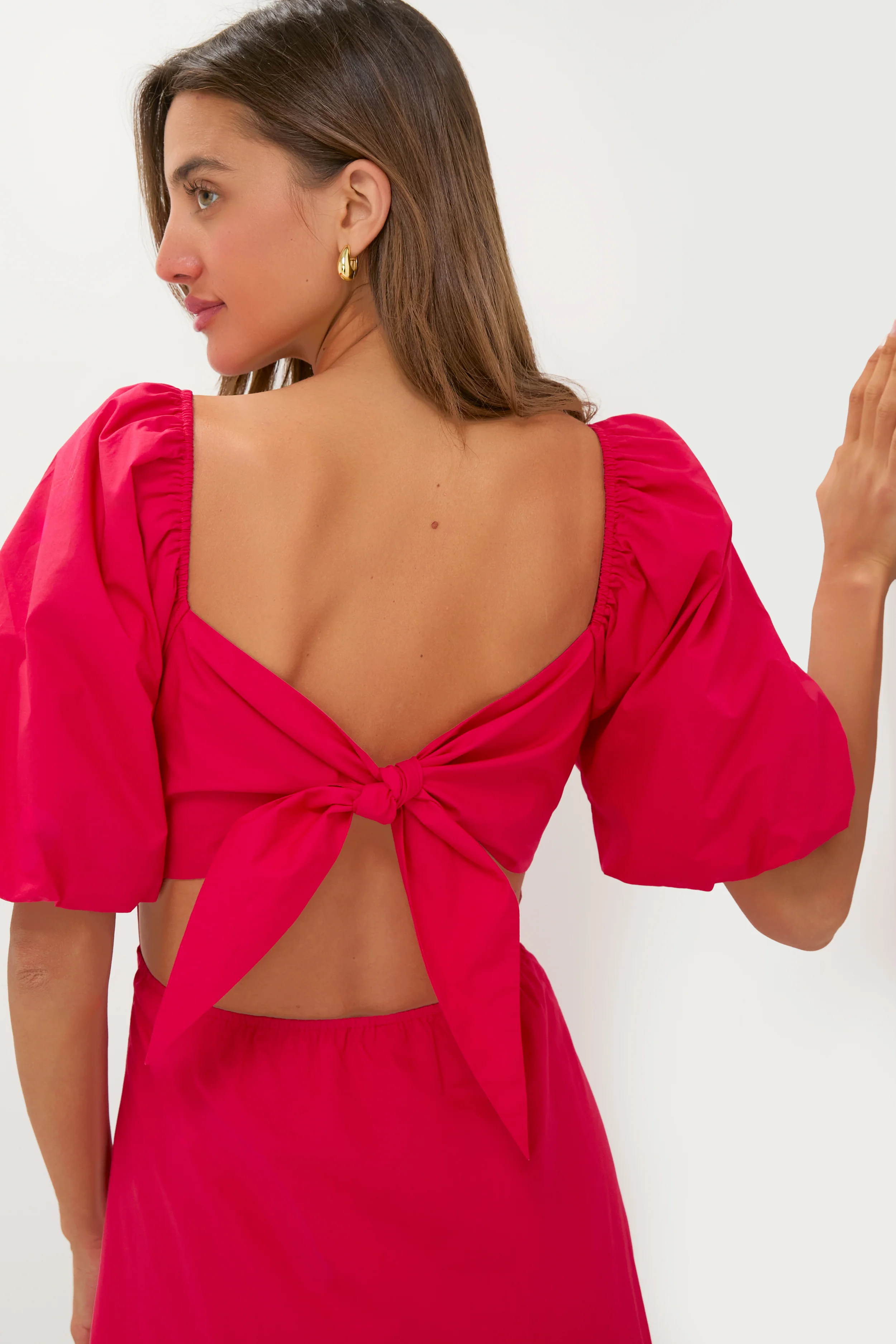 Red Embroidered Seaport Maxi Dress - Image 2