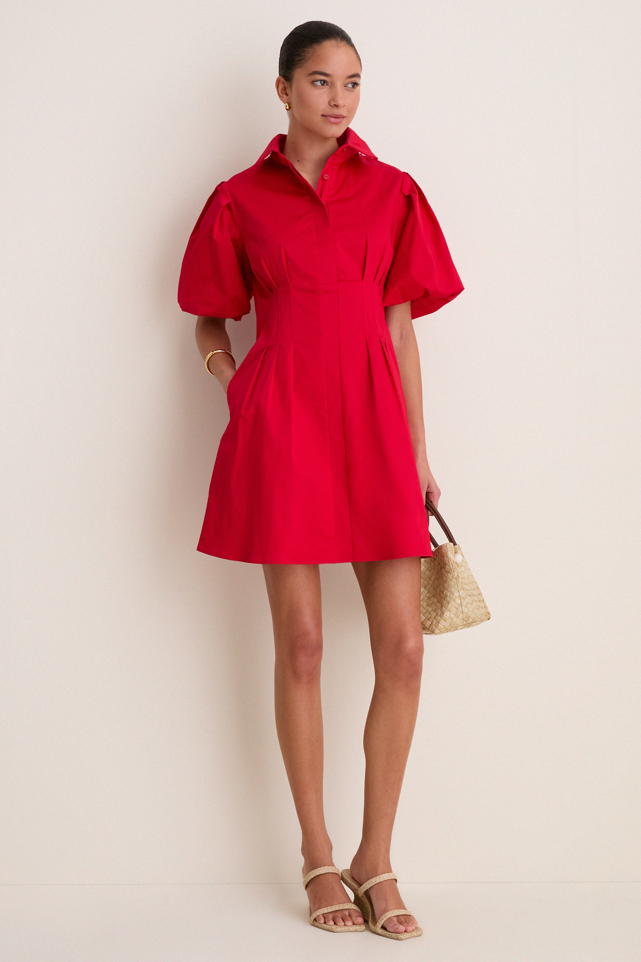 Red Mini Delaney Dress - Image 2