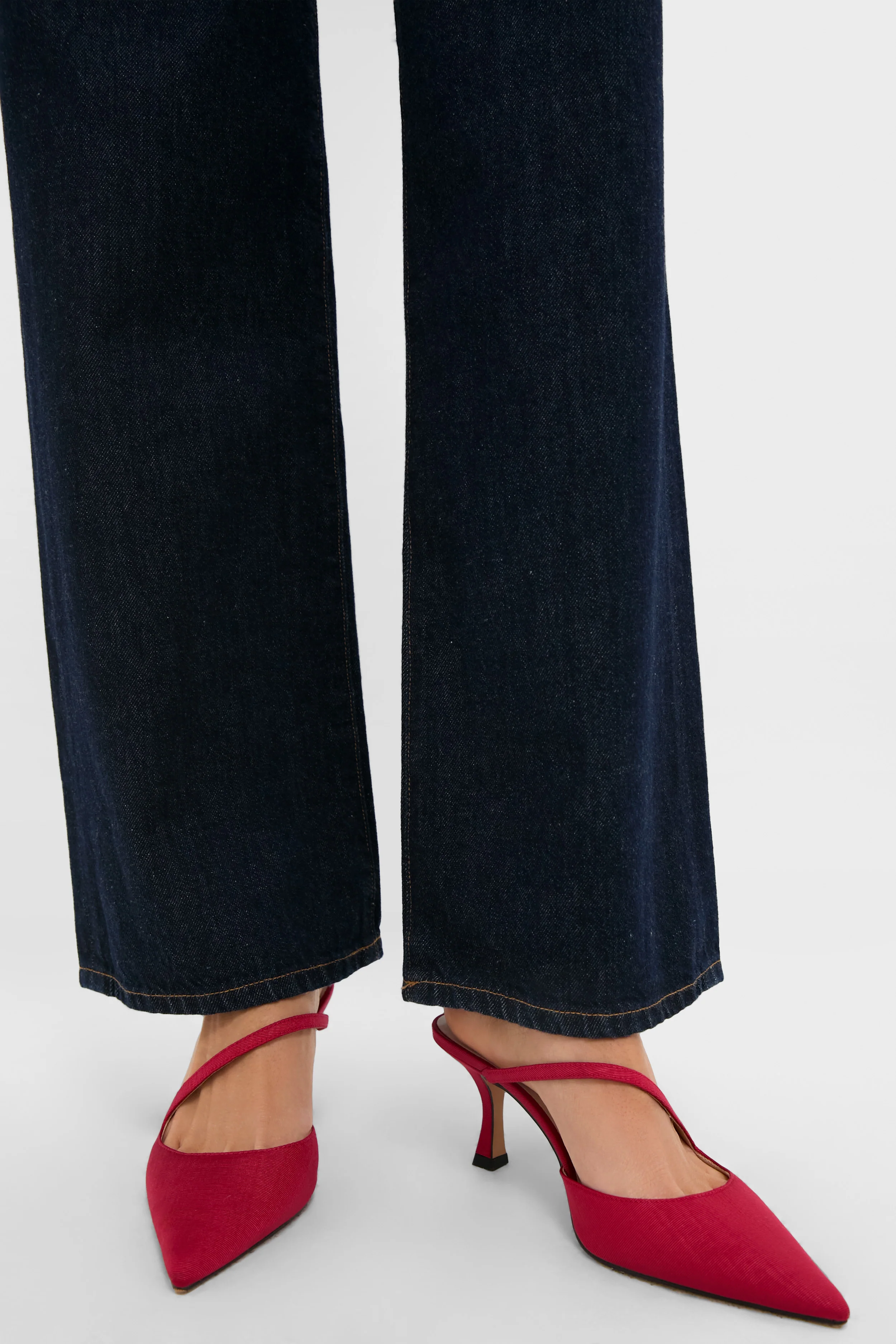 Red Moire Mimi Heels - Image 3