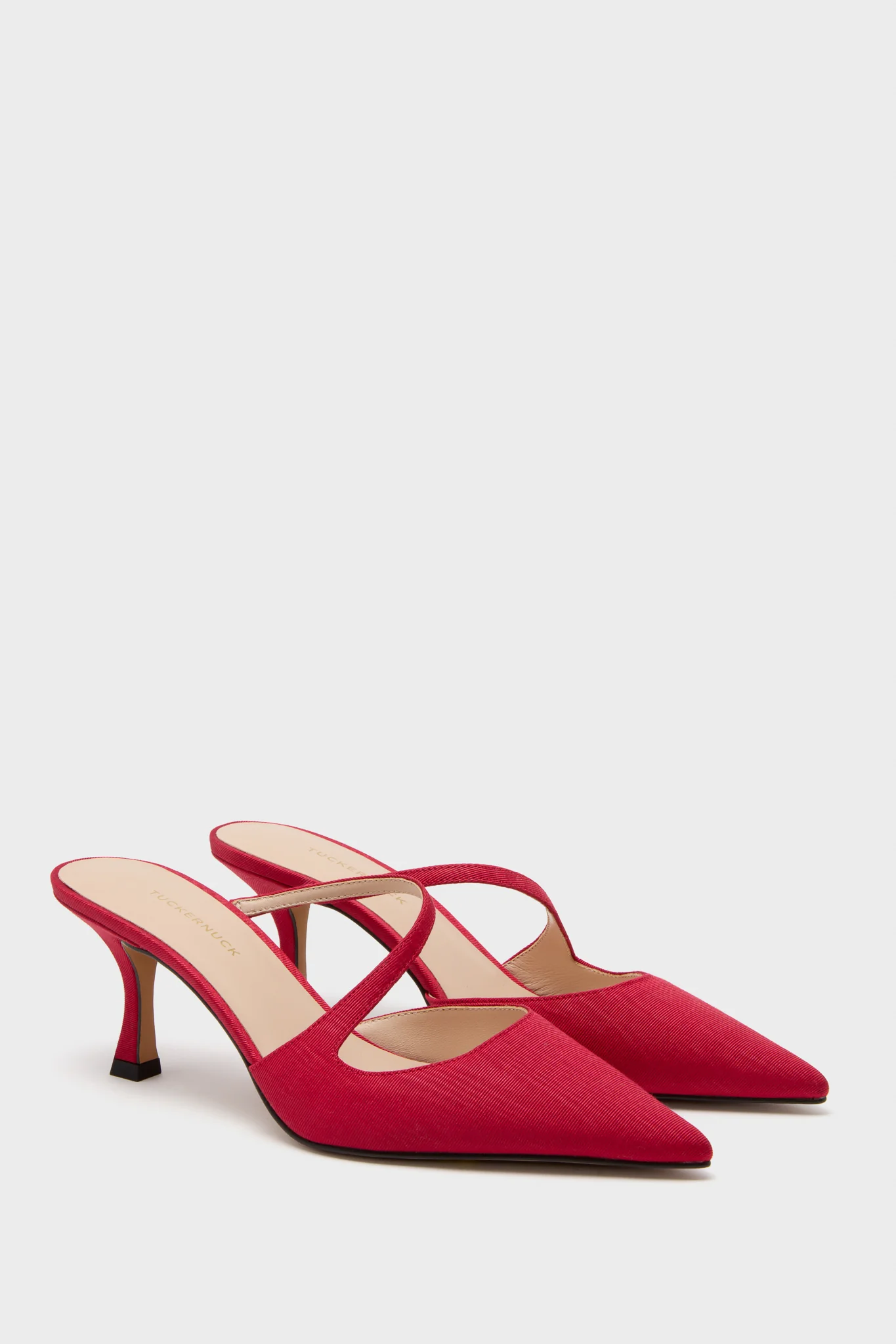 Red Moire Mimi Heels - Image 5