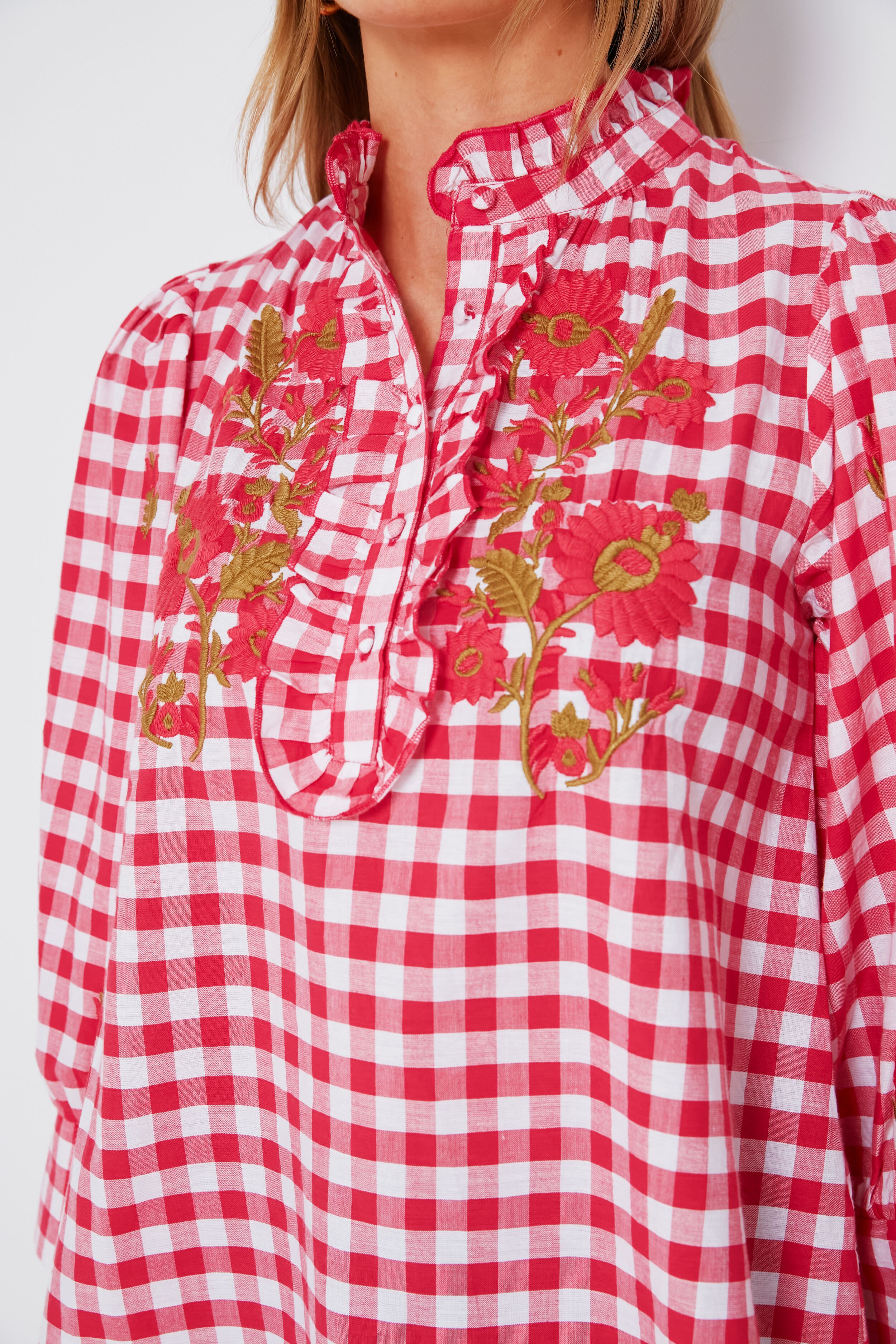 Red Polly Blouse - Image 5