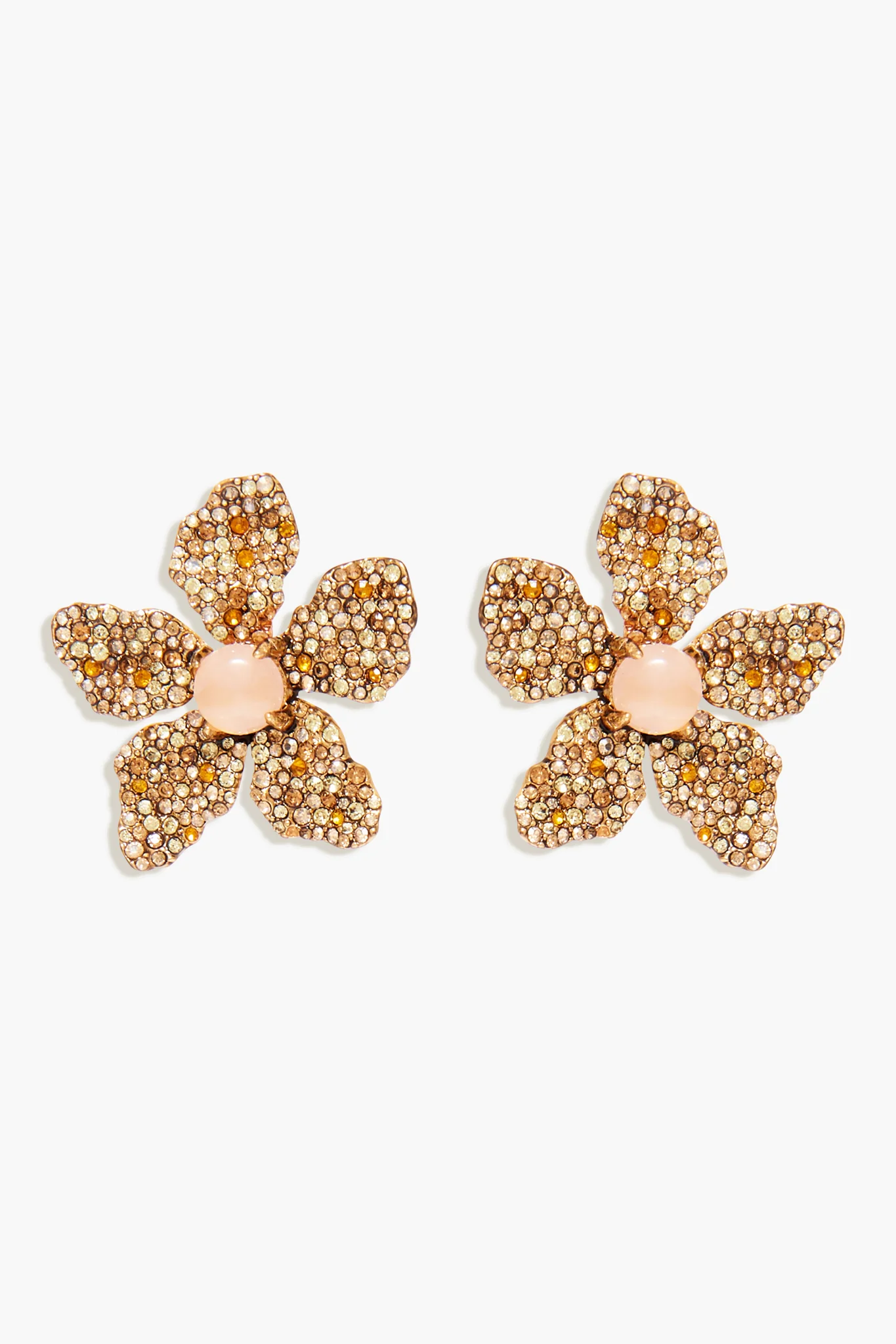 Rose Pave Earrings