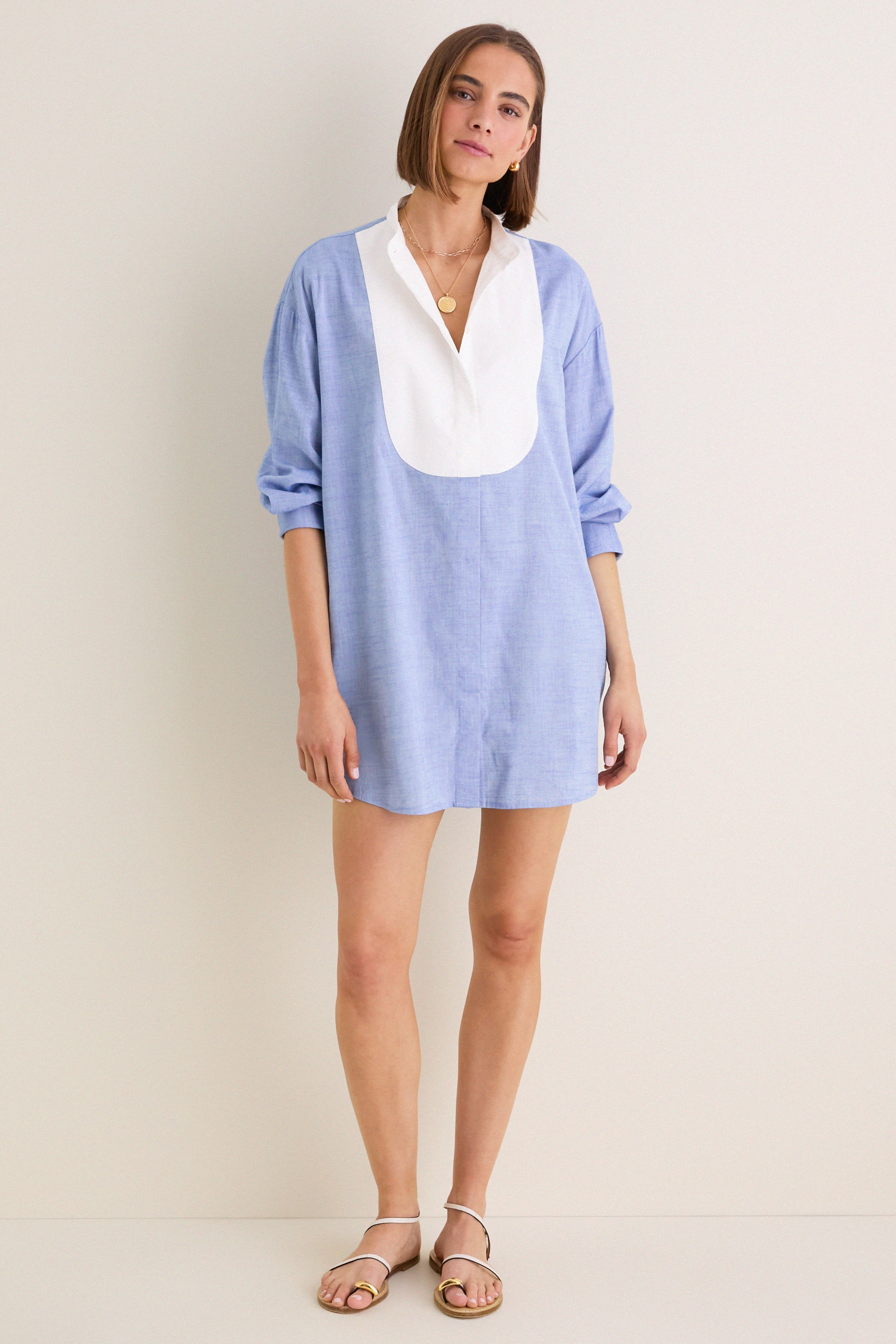 Chambray Arlington Shirt Dress - Image 6