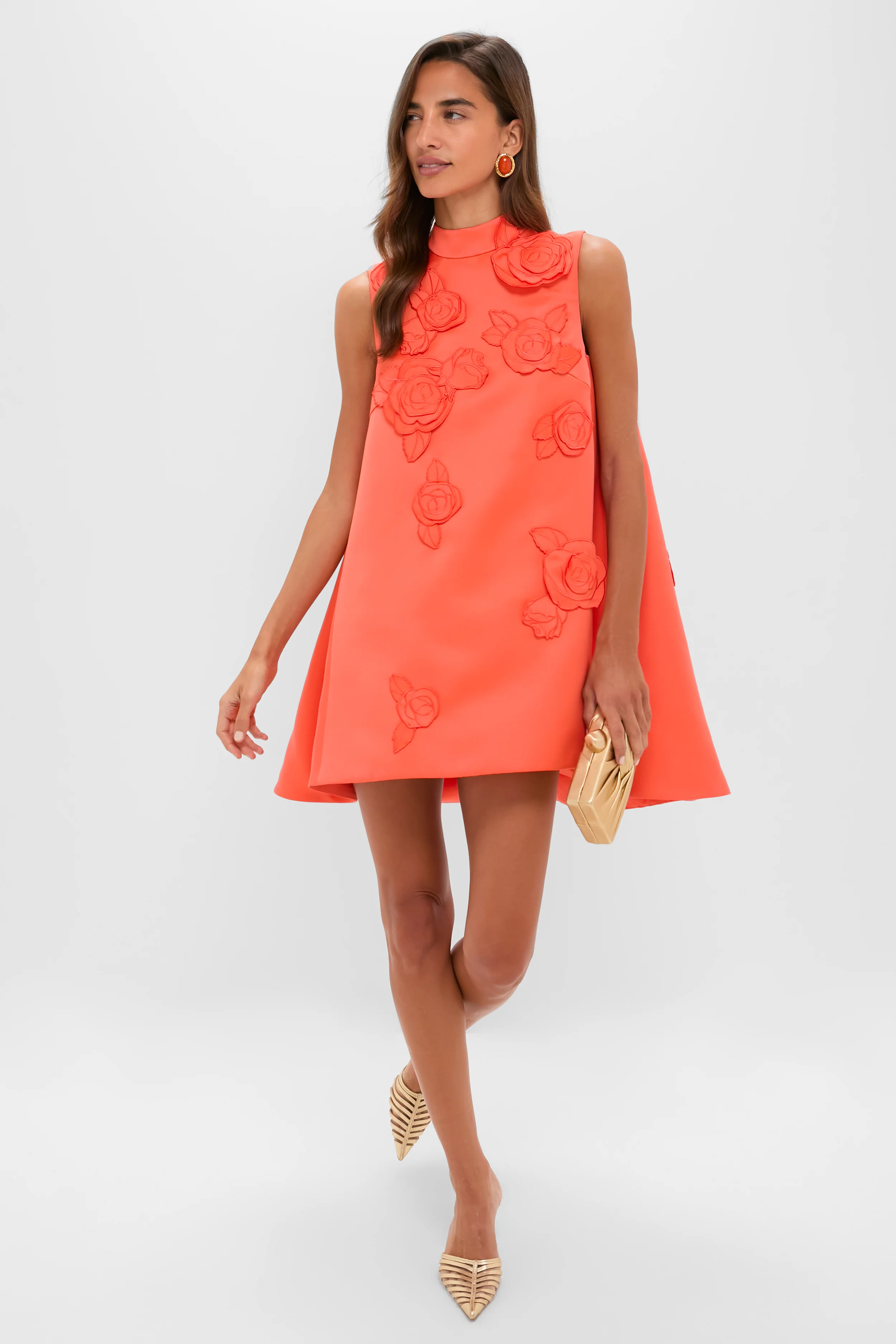 Saffron Fallon Applique Floral Mini Dress - Image 2
