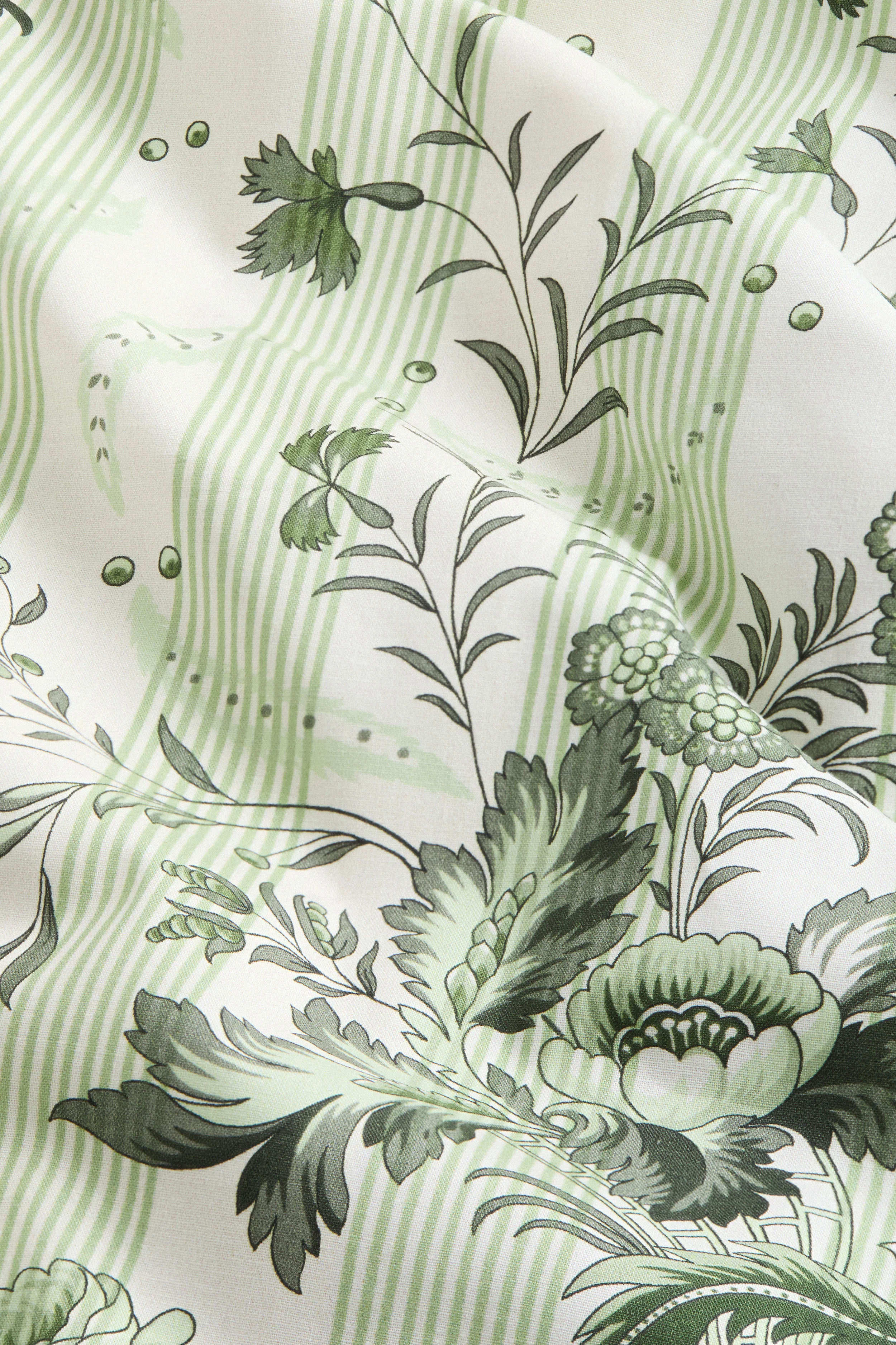 Sage Powder Room Chintz Printed Napkins Set of 4 - Image 3