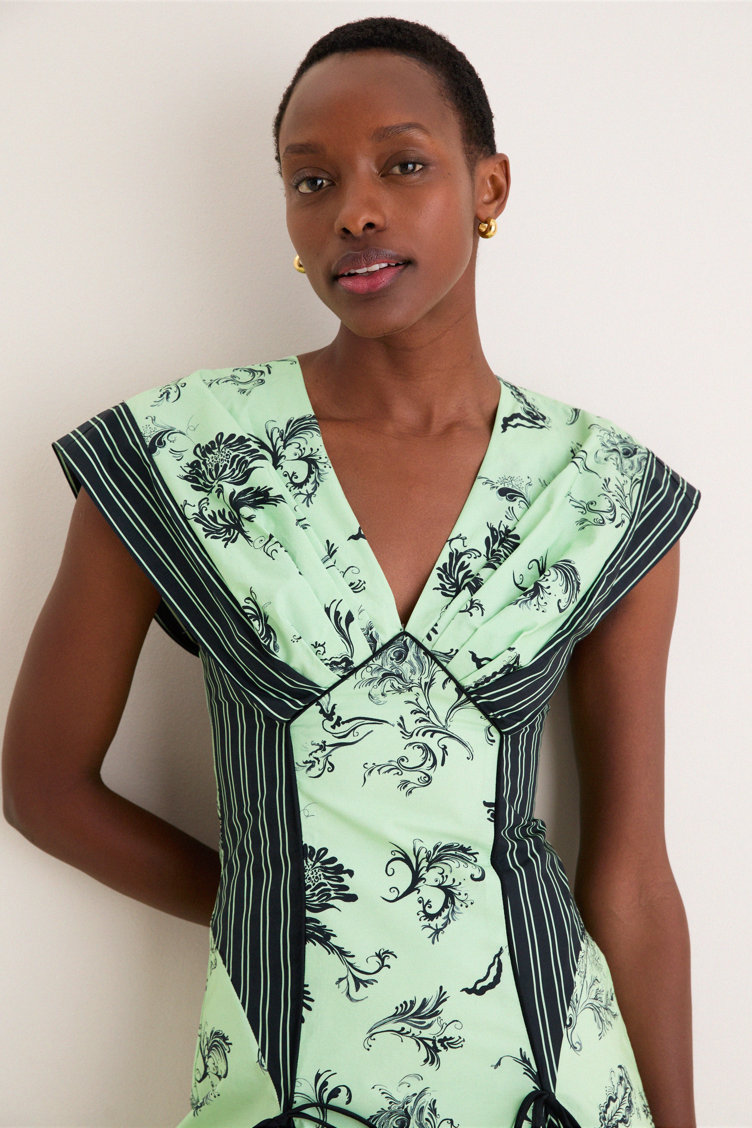Sage Push Me to the Edge Midi Dress - Image 6